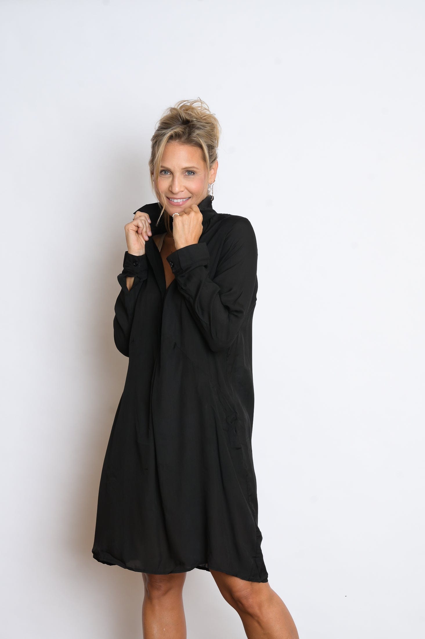 FRITZI שמלה מיני שחורה image 7