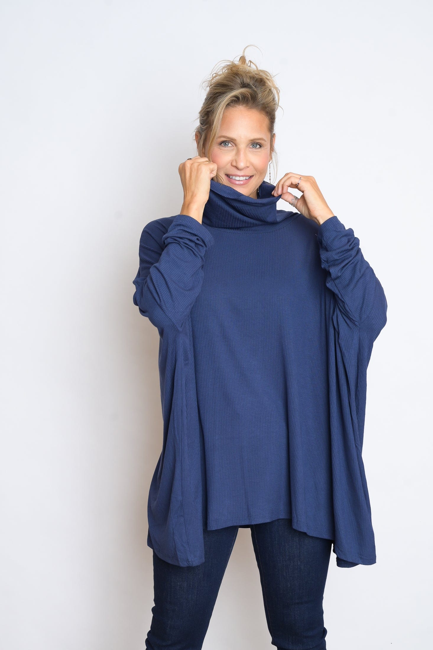 K SHIRT   גולף כחול אוברסייז image 0