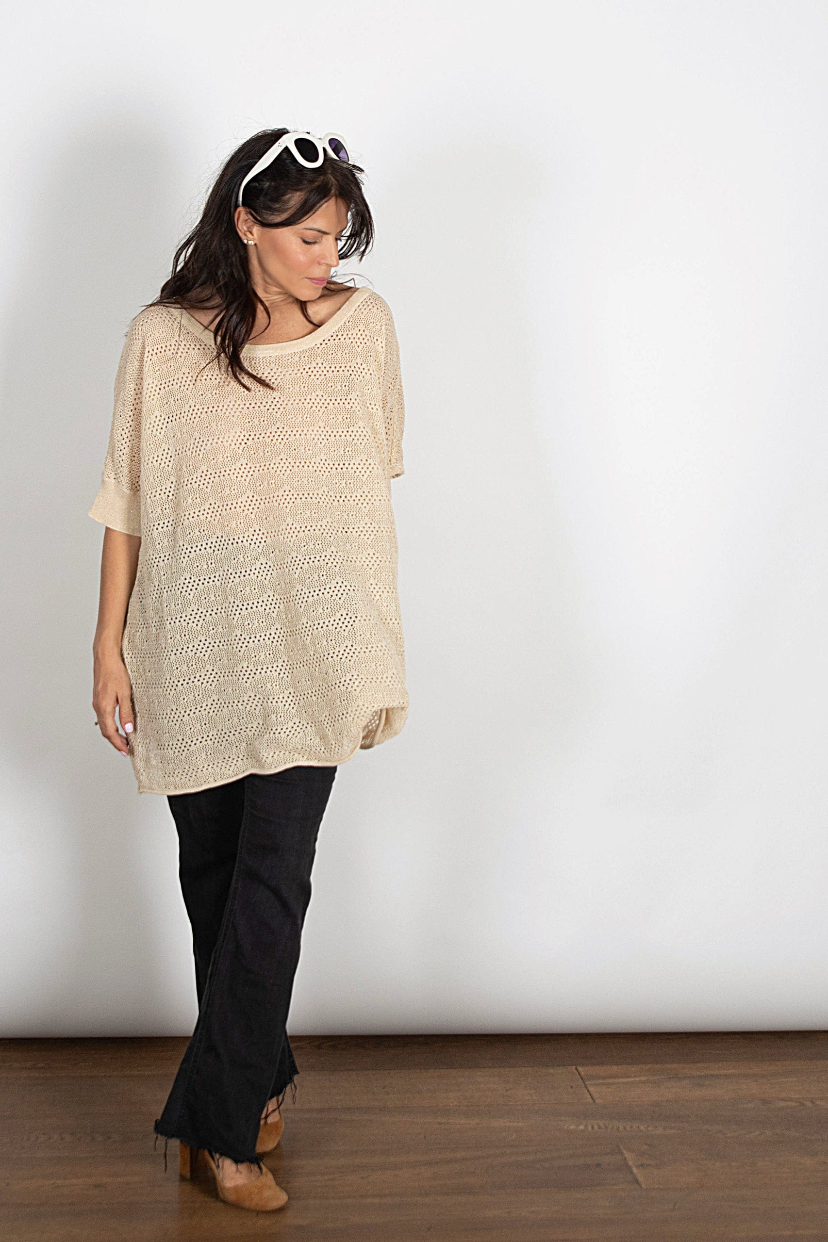 ODED אוברסייז חורים קאמל זהב image 12