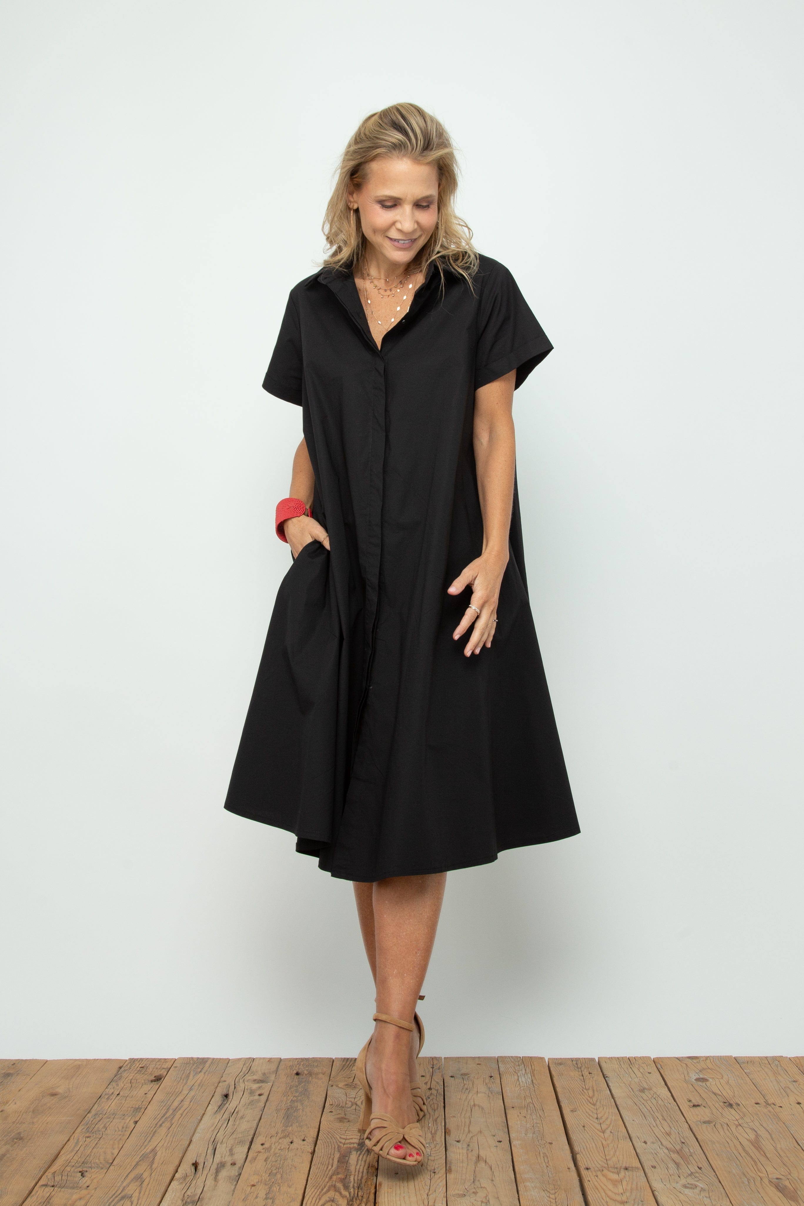 THREE שמלה שחורה אוברסייז image 0