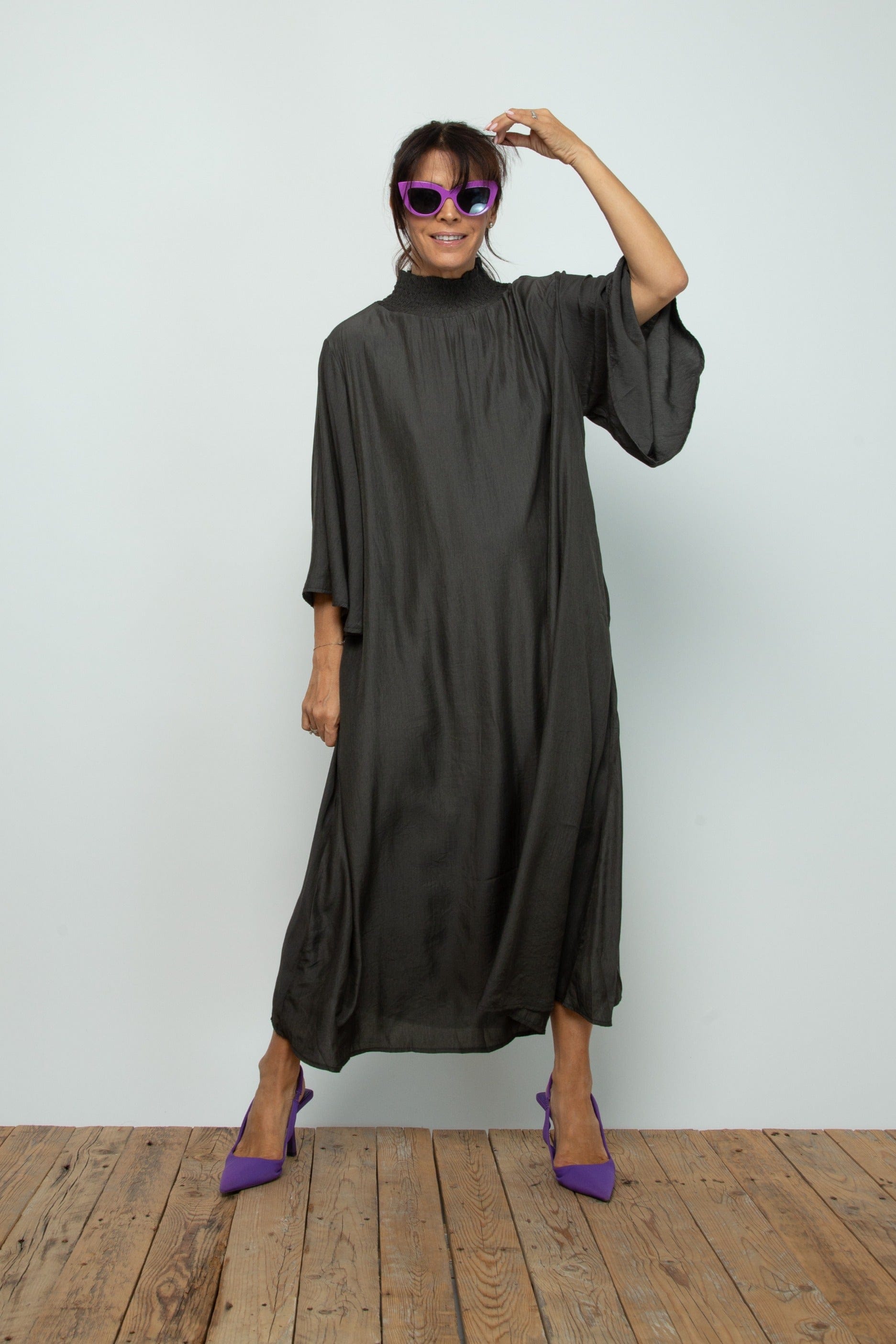 TLTAENA NEW    שמלה אוברסייז image 2