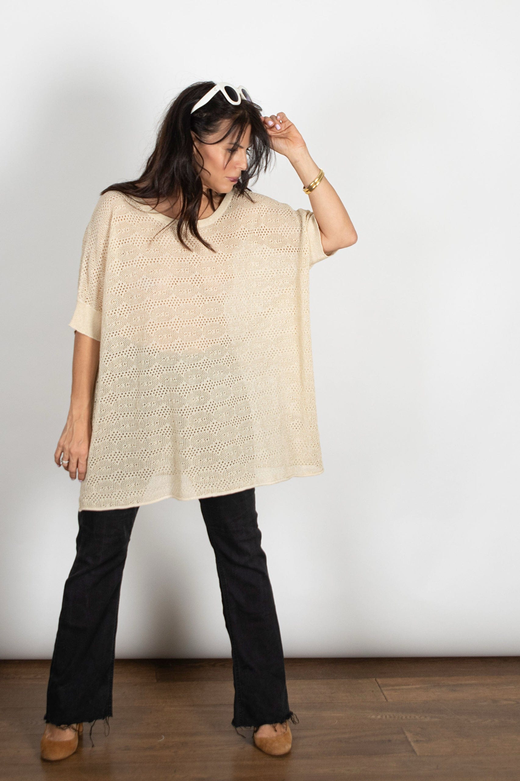 ODED אוברסייז חורים קאמל זהב image 7