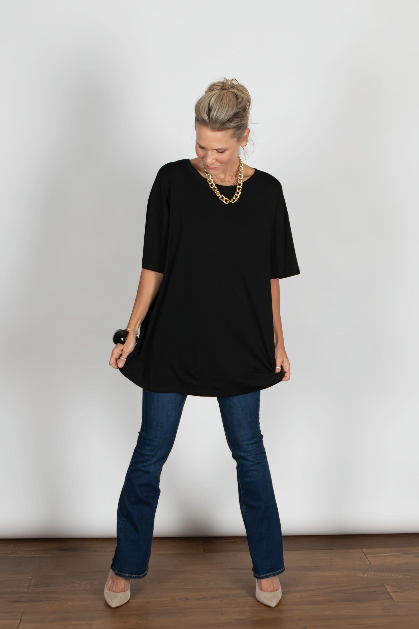 EYAL חולצה יוניסקס שחורה image 8