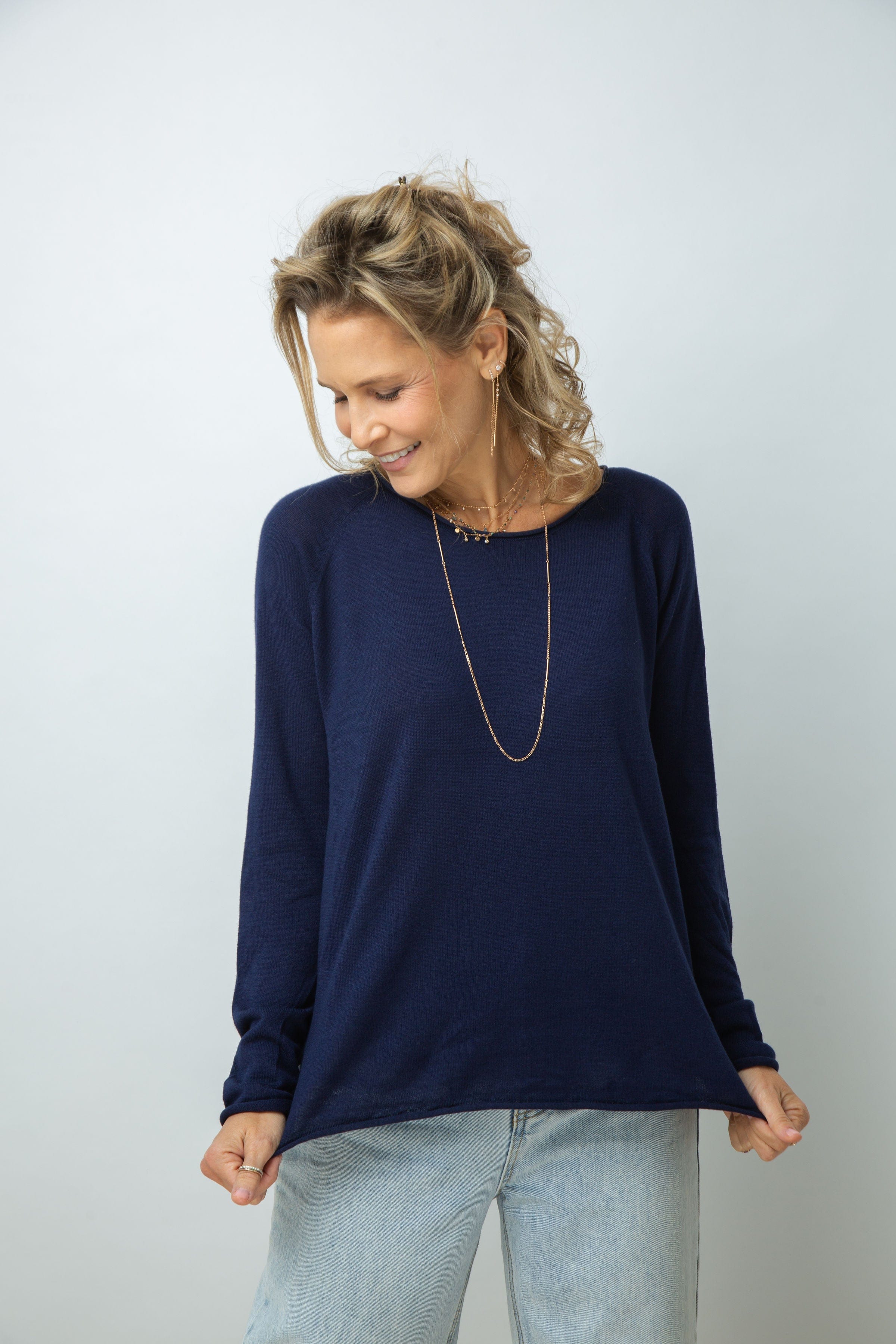 POOL סריג עגול כחול image 6