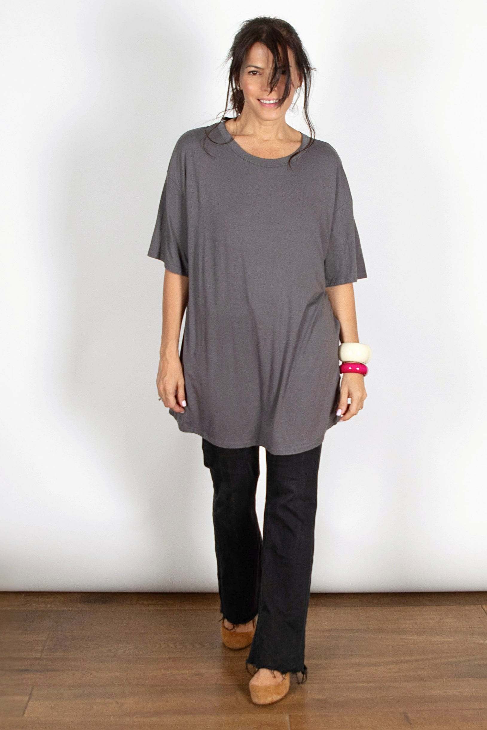 EYAL חולצה יוניסקס אפורה image 0