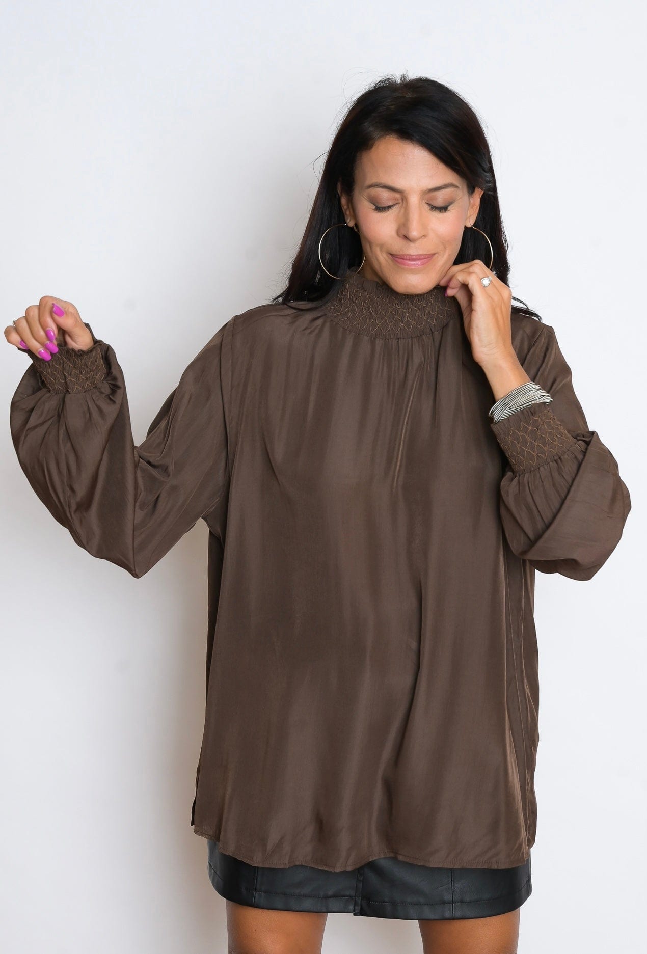 ATHEI חולצה חומה image 0