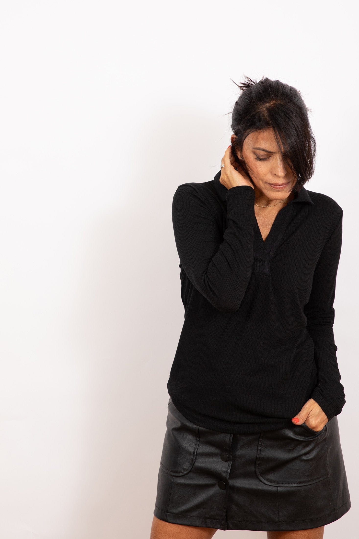 I SHIRT  חולצה שחורה image 9