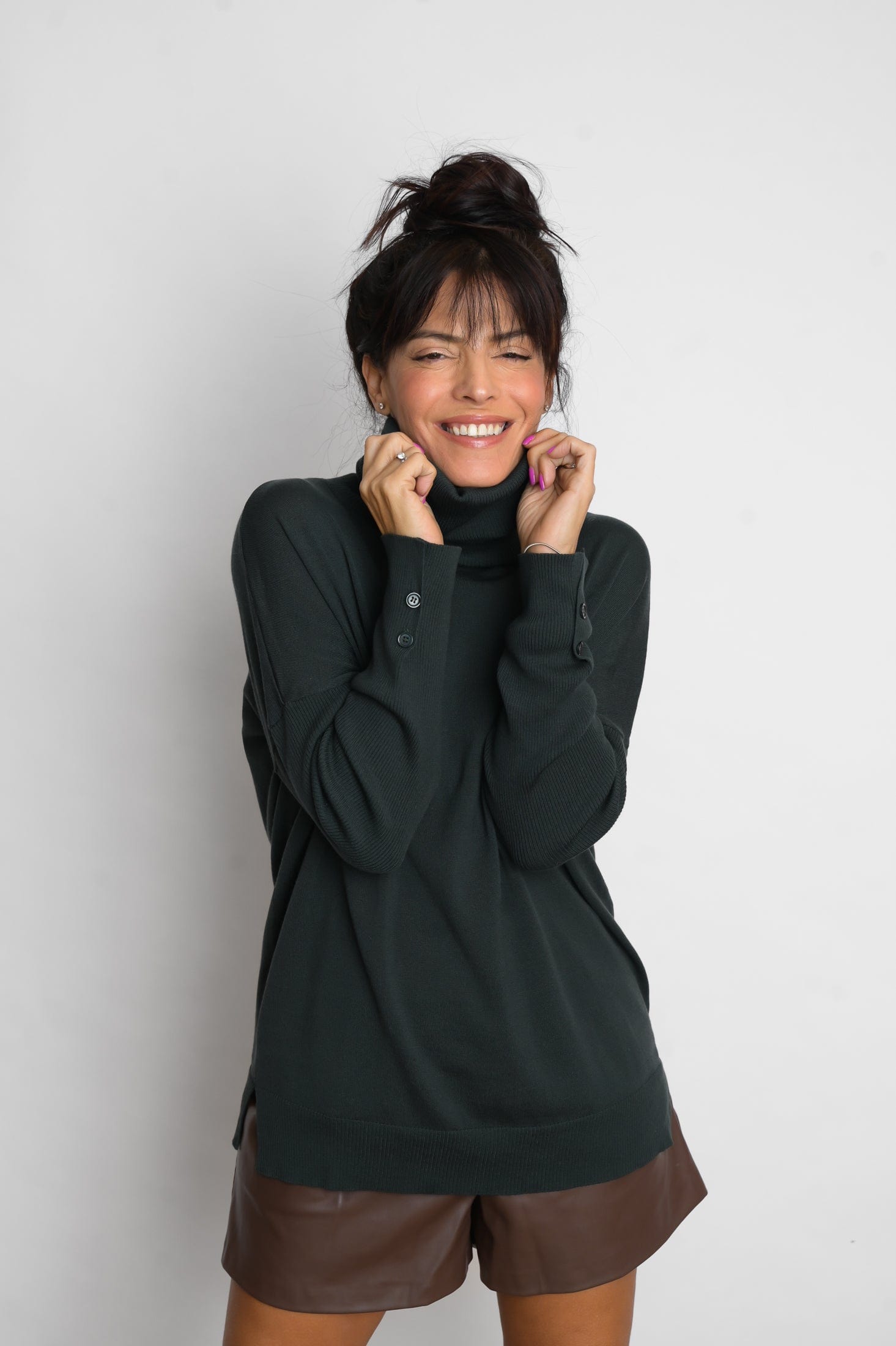 ALIMIA  סריג גולף ירוק image 10