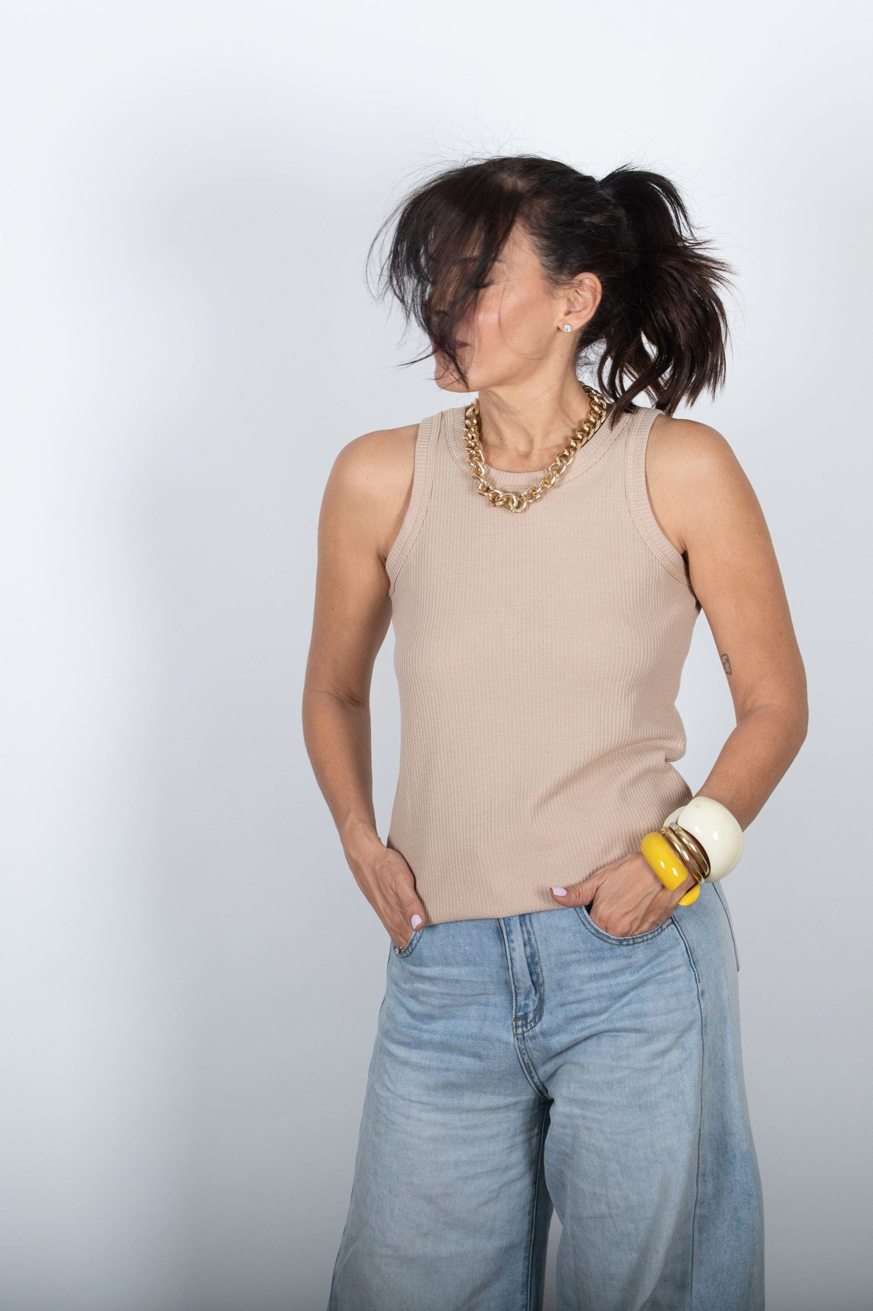 ROIE גופיית סבא קאמל וופל image 7