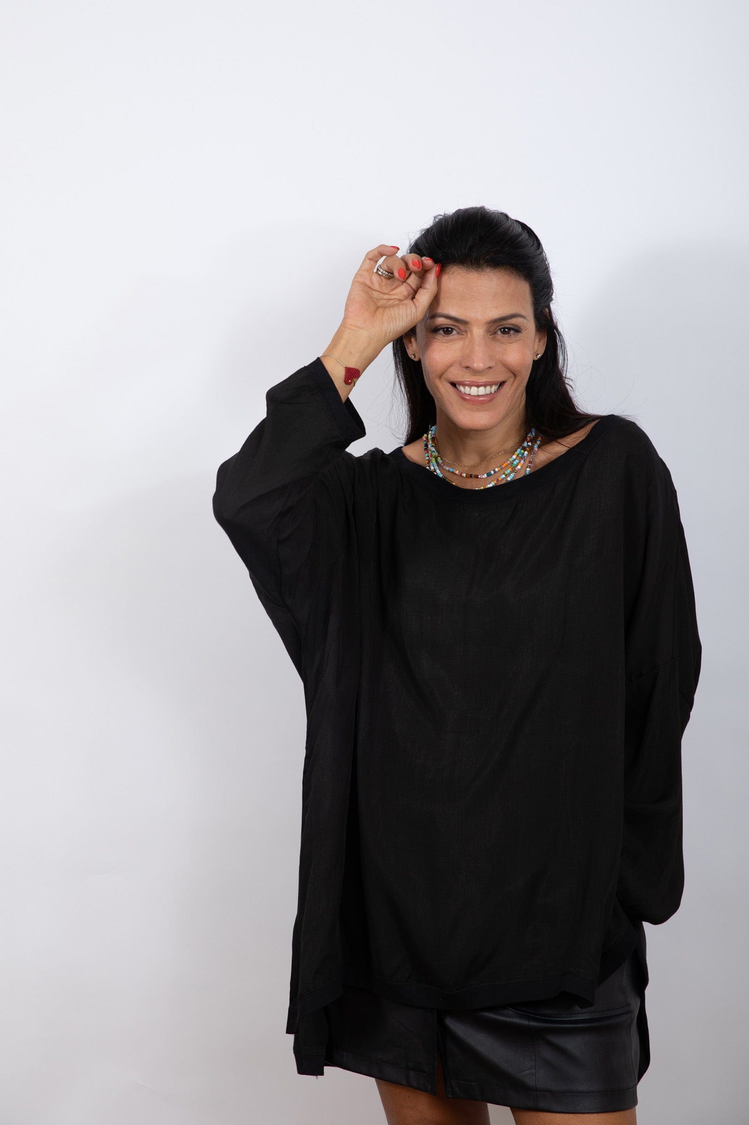 ALT חולצה שחורה אוברסייז image 5