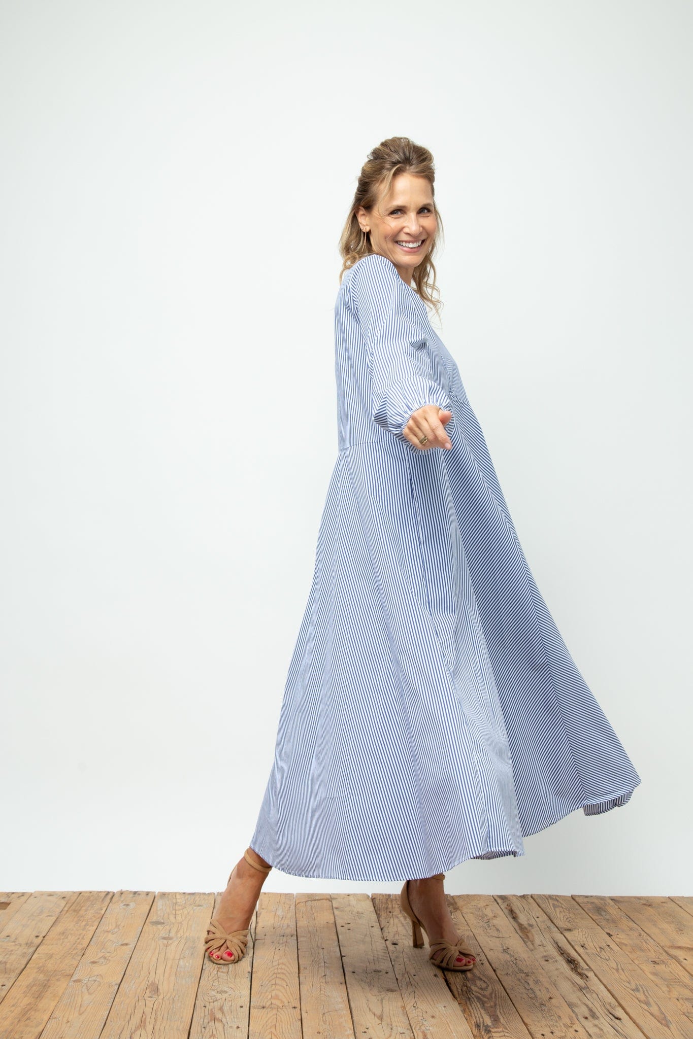 BRAY DRESS    שמלה פסים אוברסייז image 6