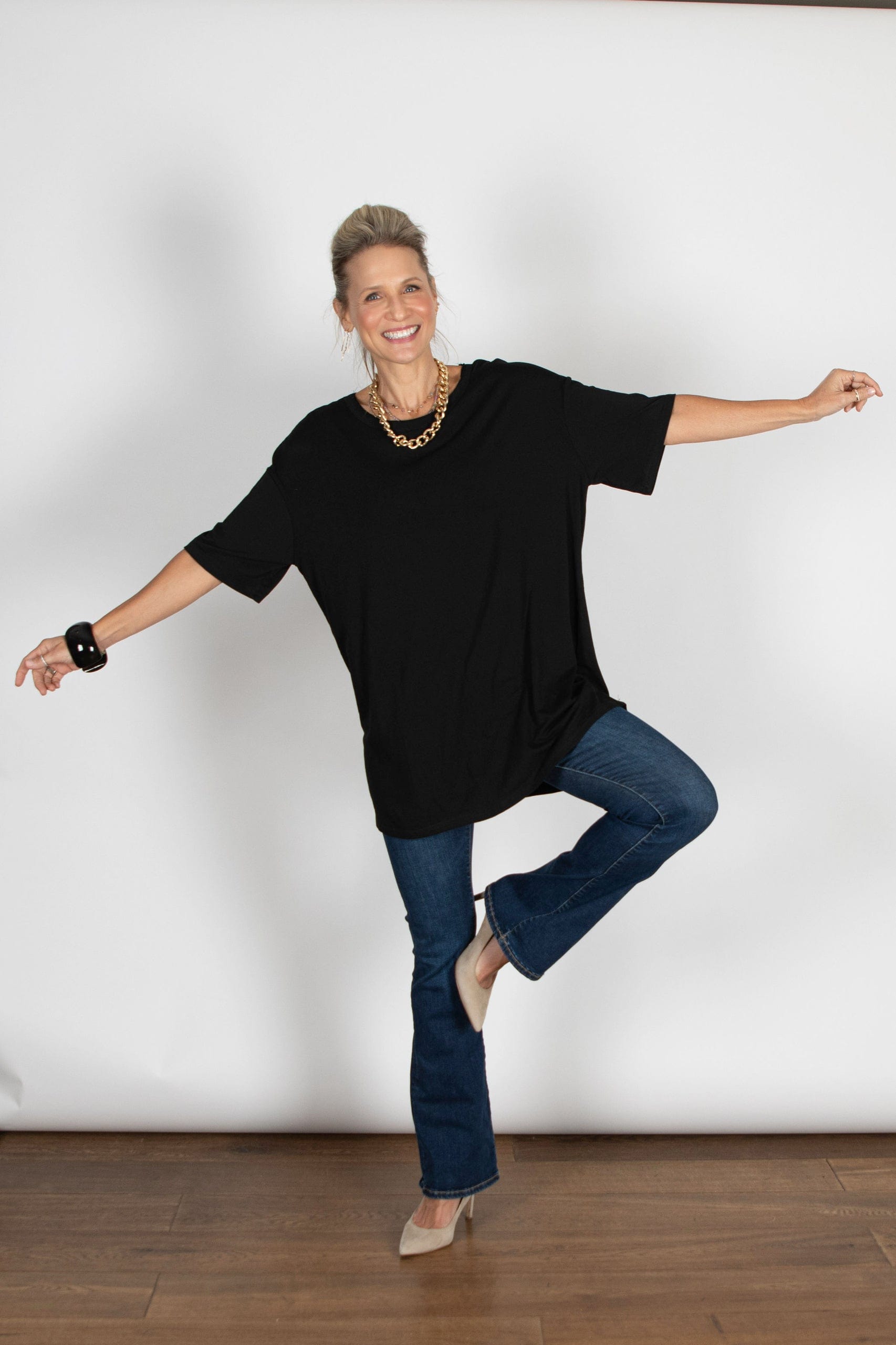 EYAL חולצה יוניסקס שחורה image 3