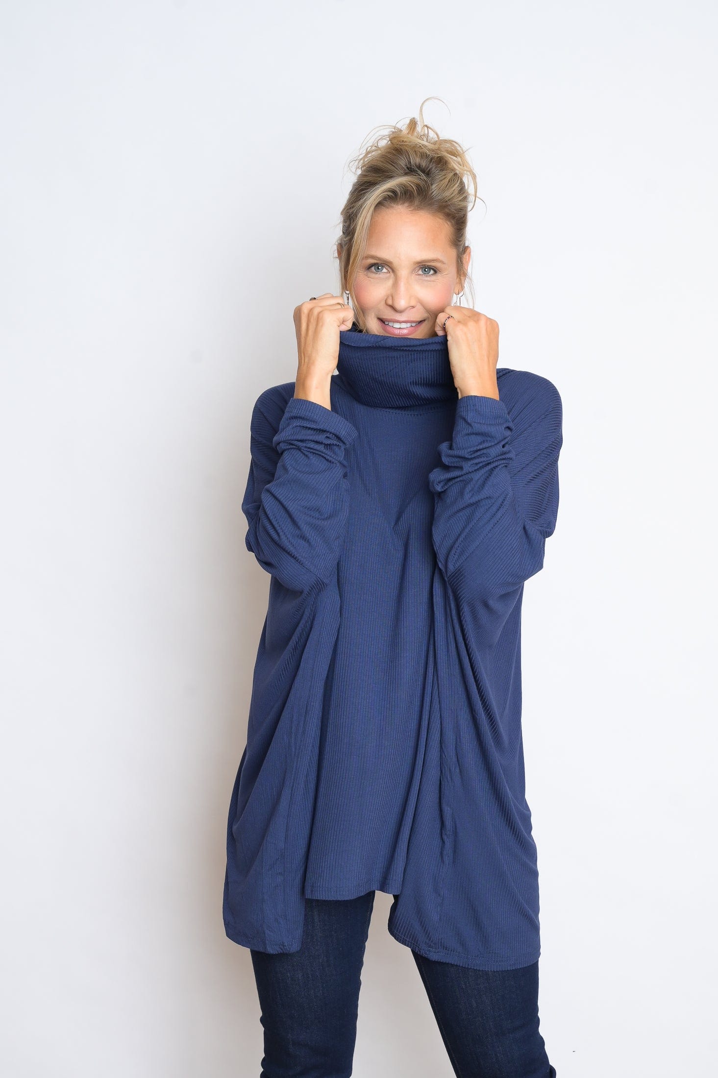 K SHIRT   גולף כחול אוברסייז image 2