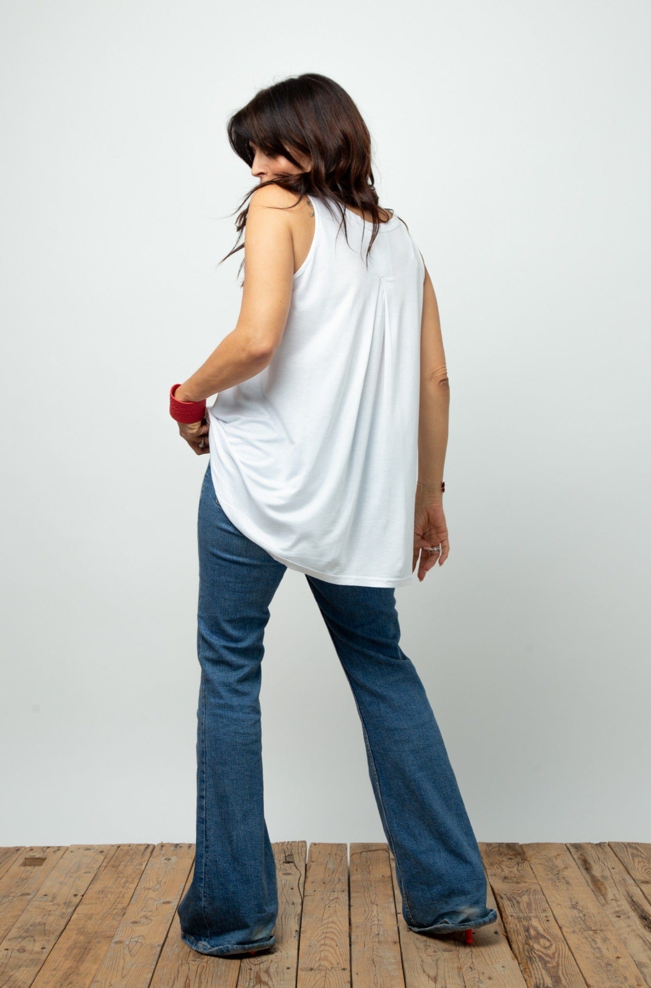 SIX V  גופייה לבנה image 9