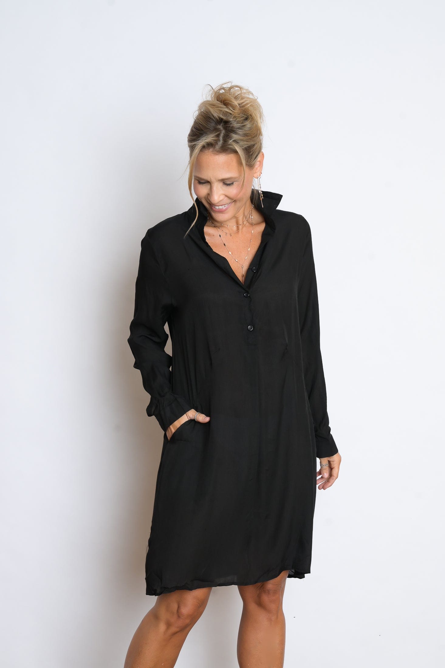 FRITZI שמלה מיני שחורה image 4