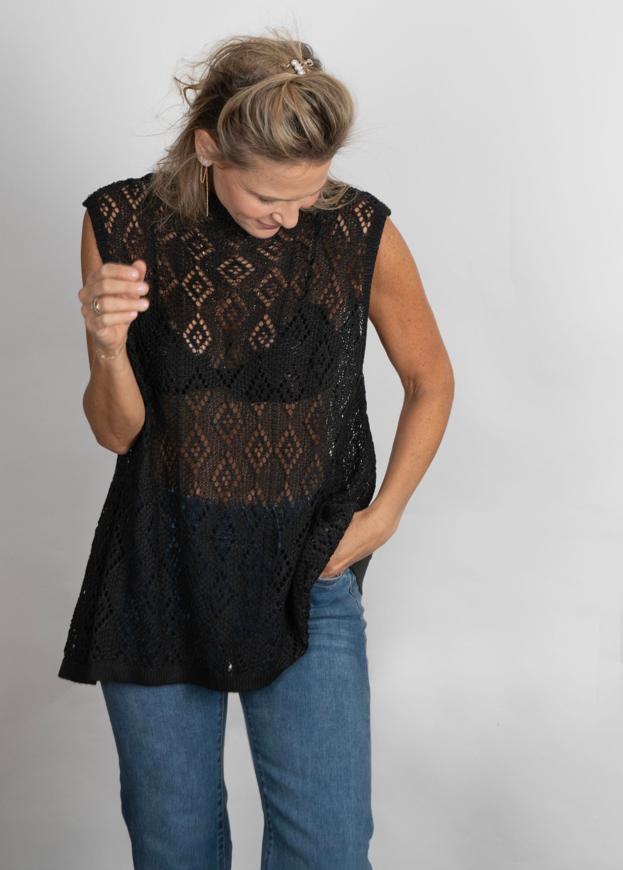 RIHANNA גופית גולף שחור image 0