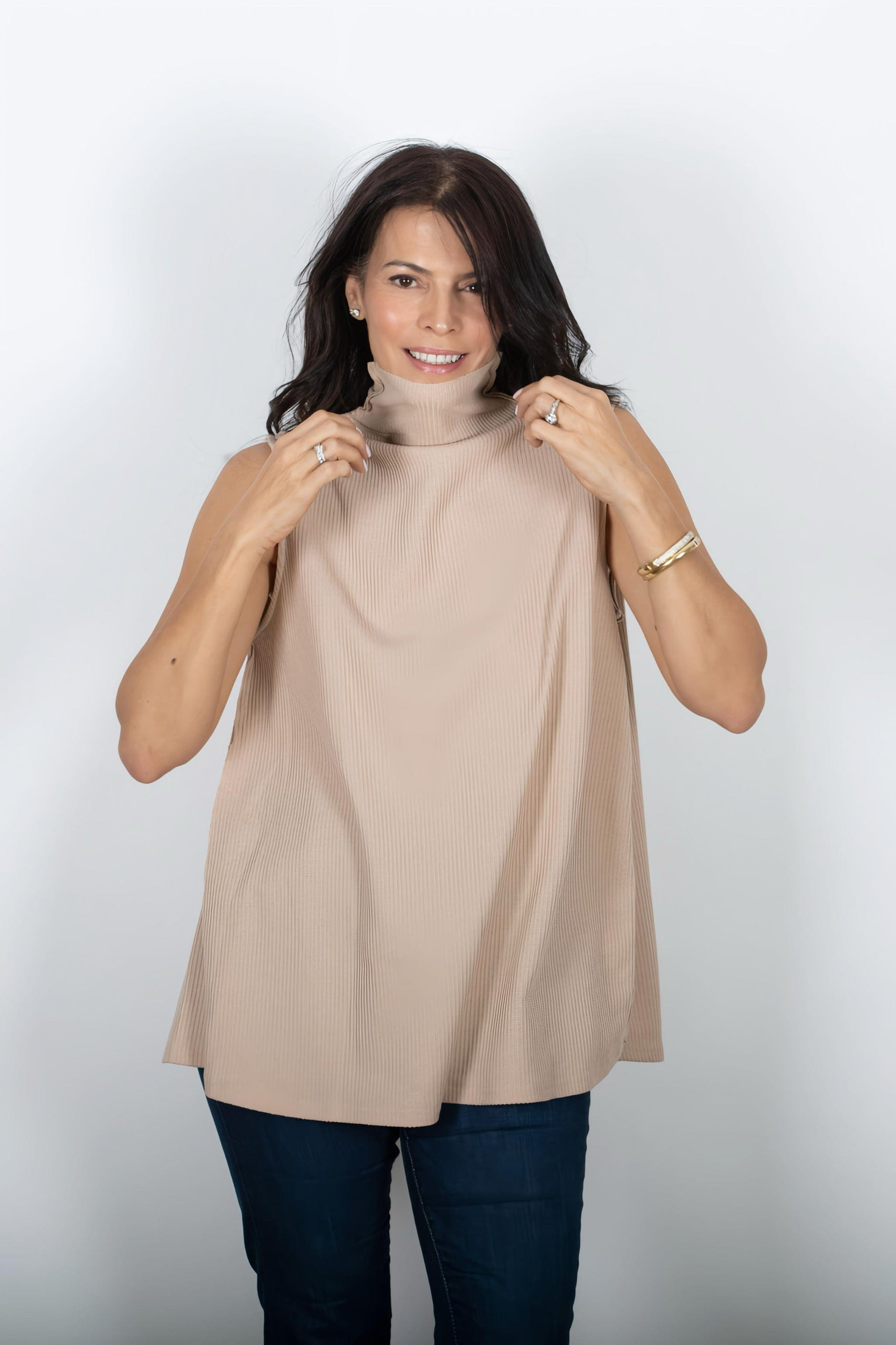 NOAM גופיית מיני גולף קאמל וופל image 6