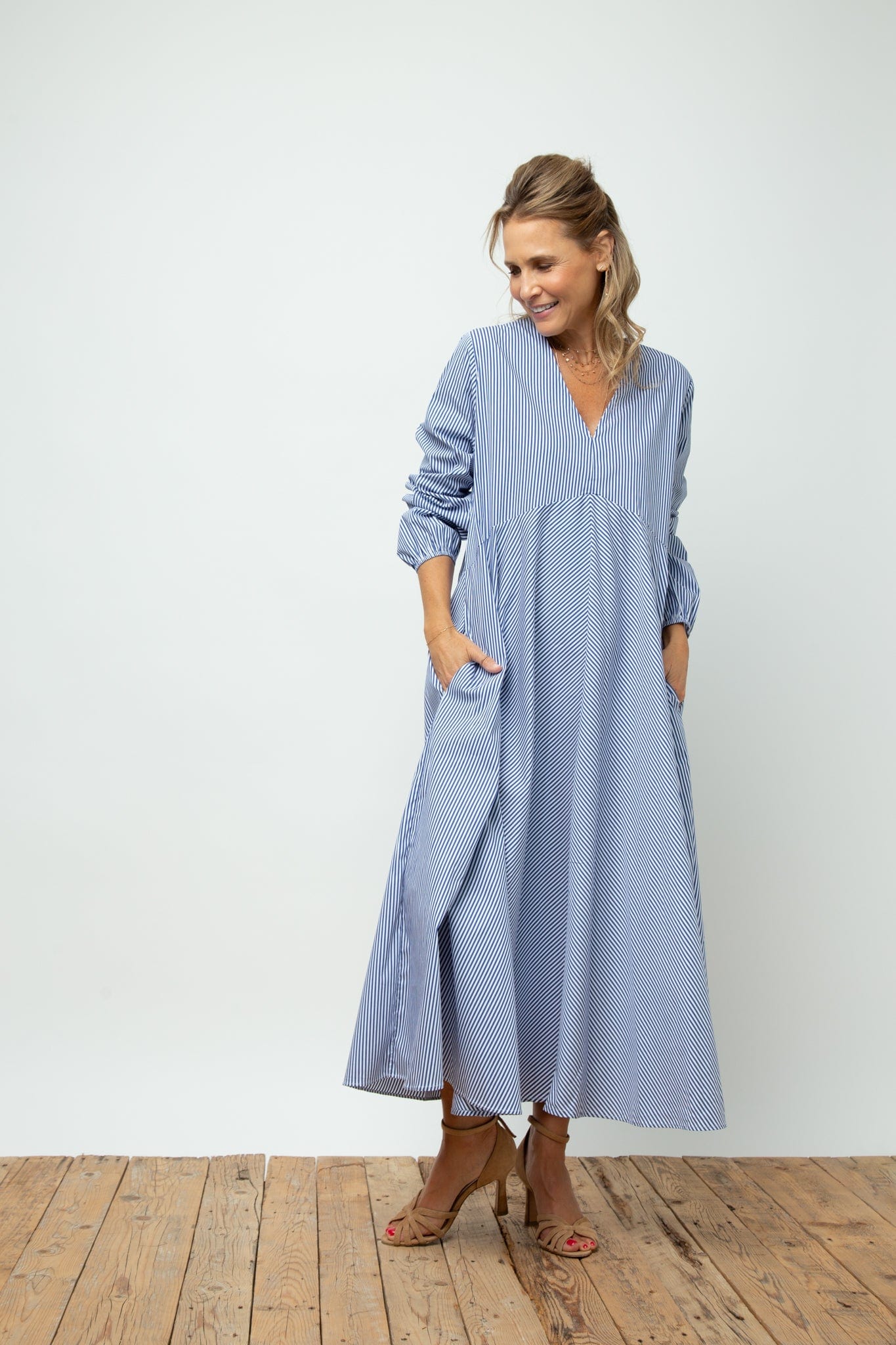 BRAY DRESS    שמלה פסים אוברסייז image 9