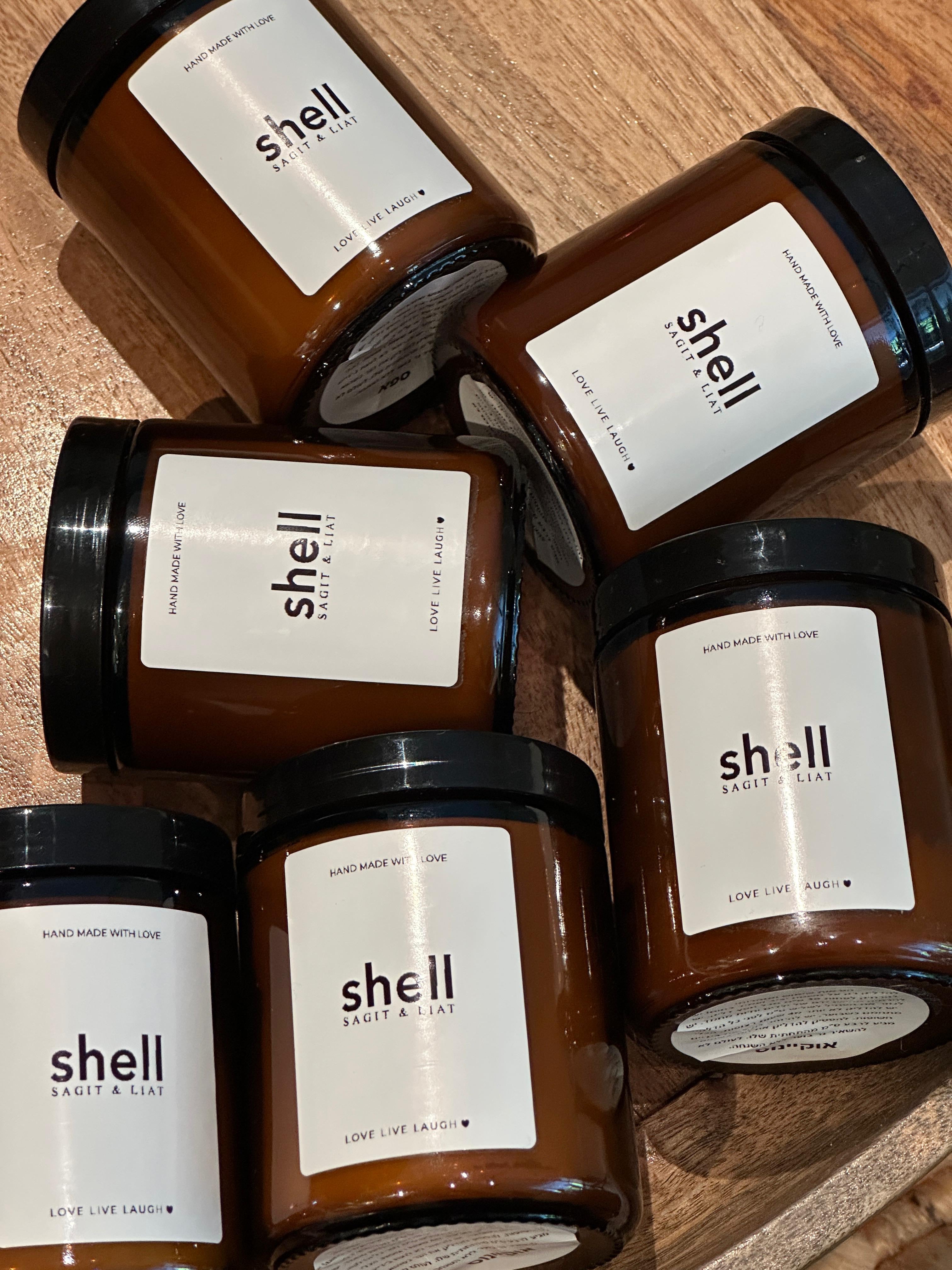 shell נר ניחוח אוקיינוס