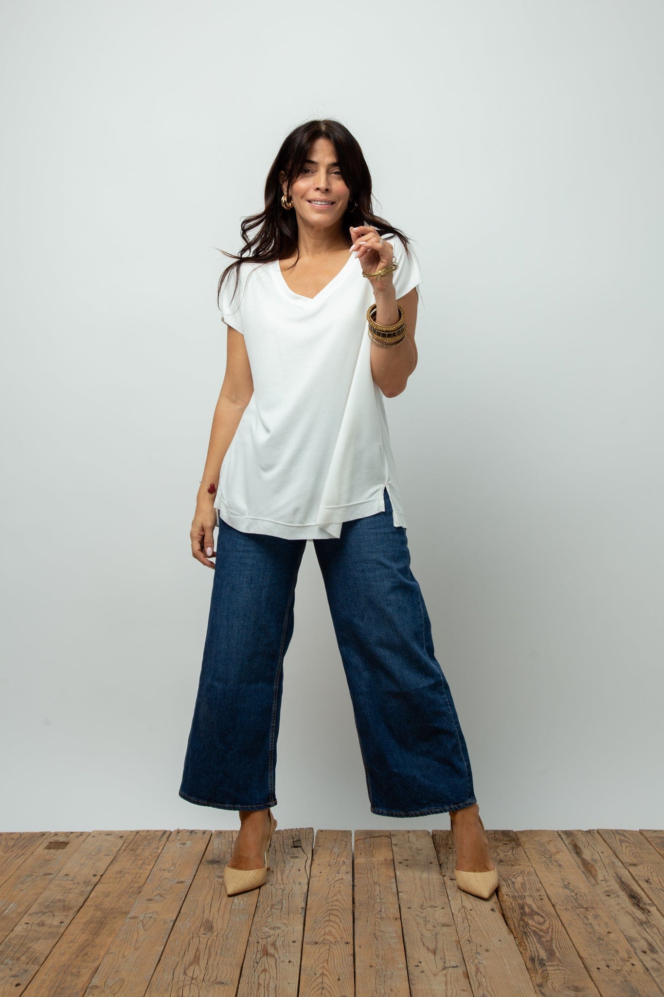 DALLY V חולצה לבנה image 6