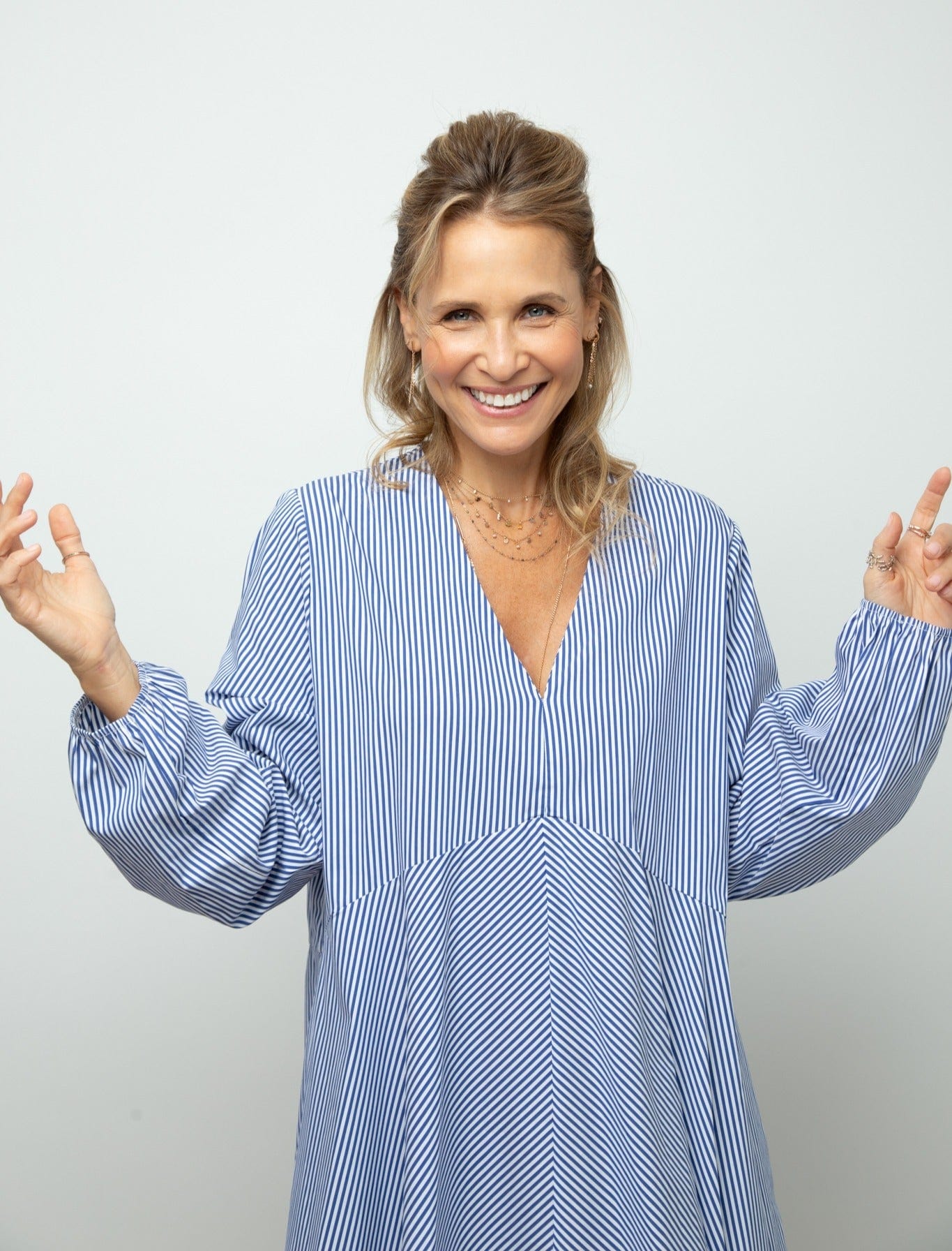 BRAY DRESS    שמלה פסים אוברסייז image 5