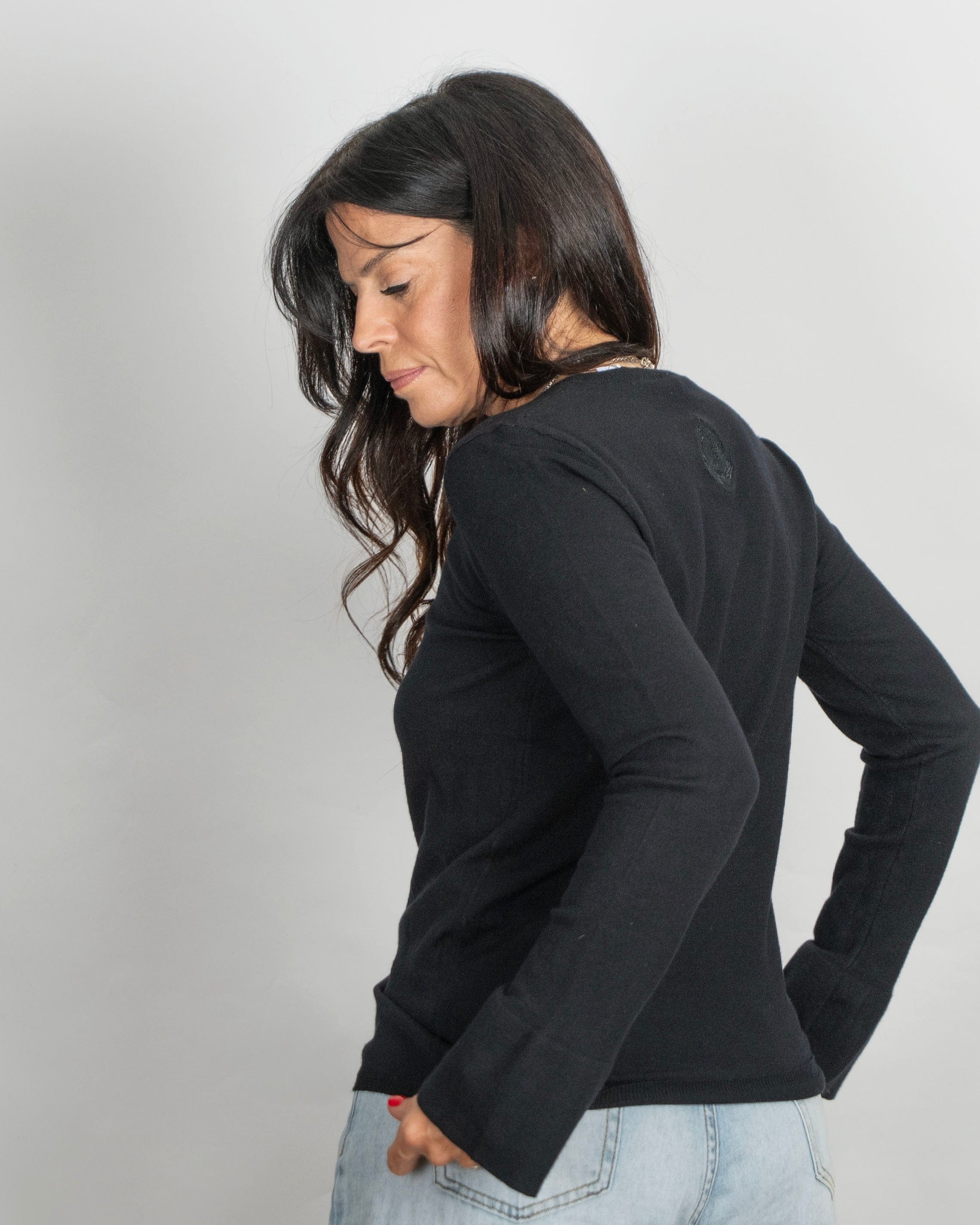 ARIANA סריג בייסיק שחור image 2