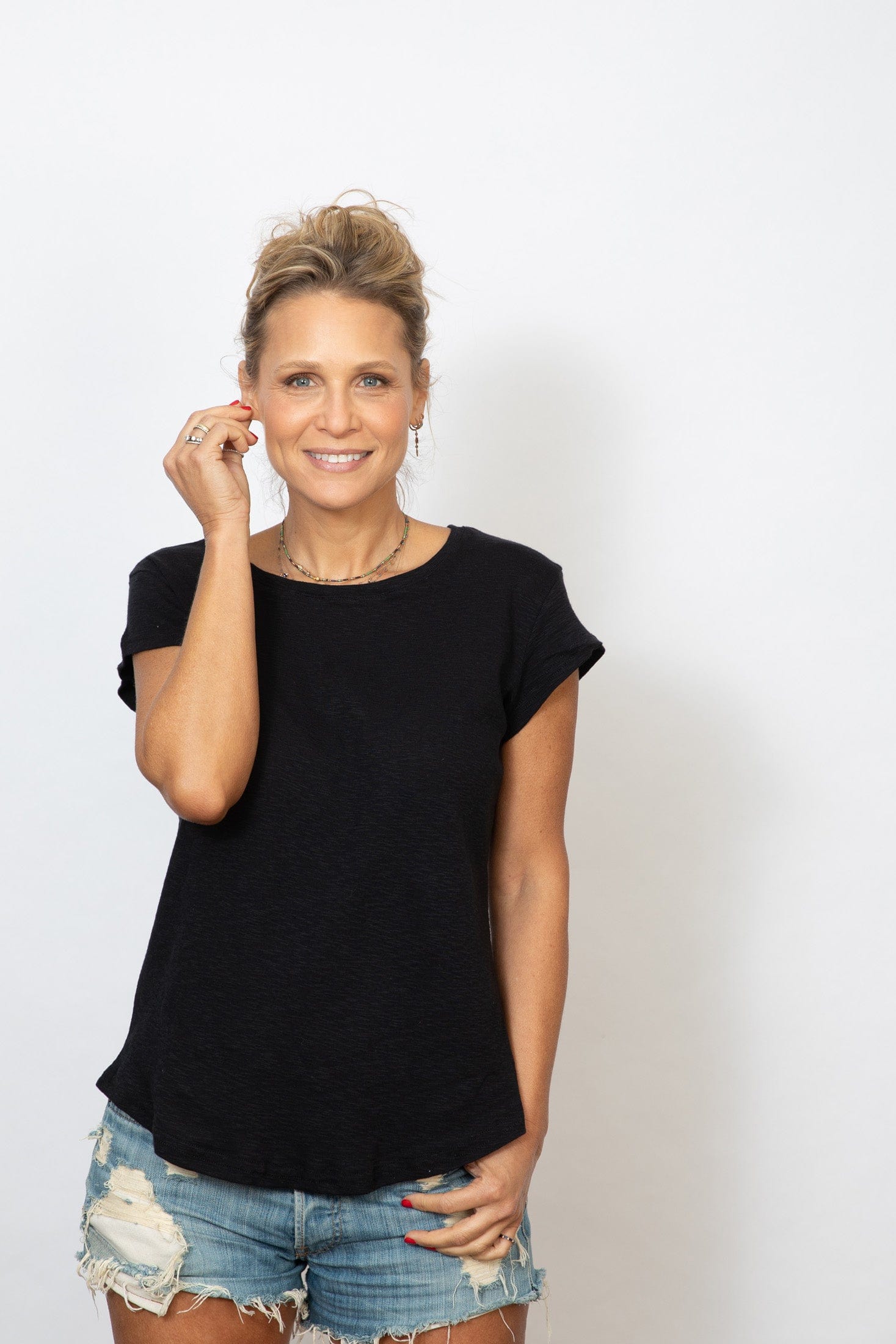 MARS  חולצה בייסיק שחורה image 3