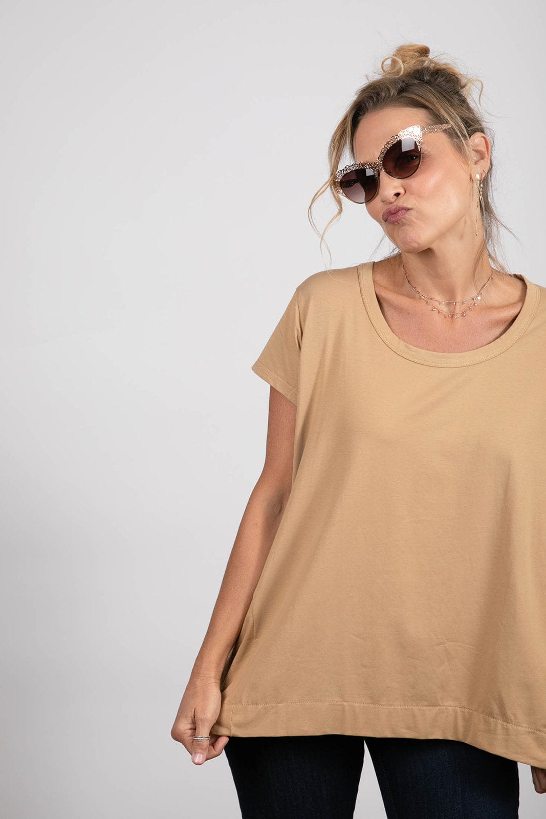 SALFIR חולצה קאמל image 1