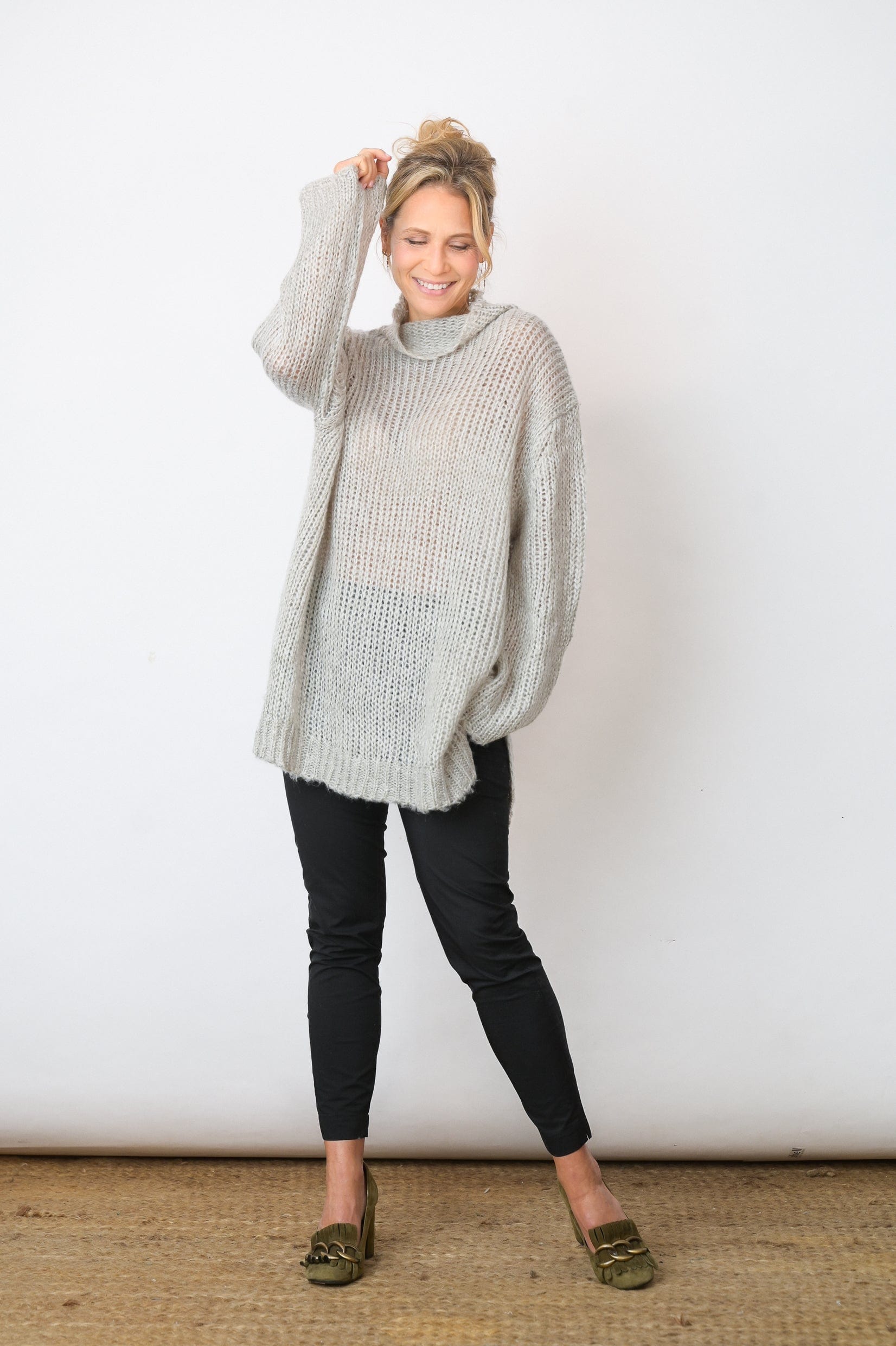 KEA  טוניקה אוברסייז אפור בהיר image 5