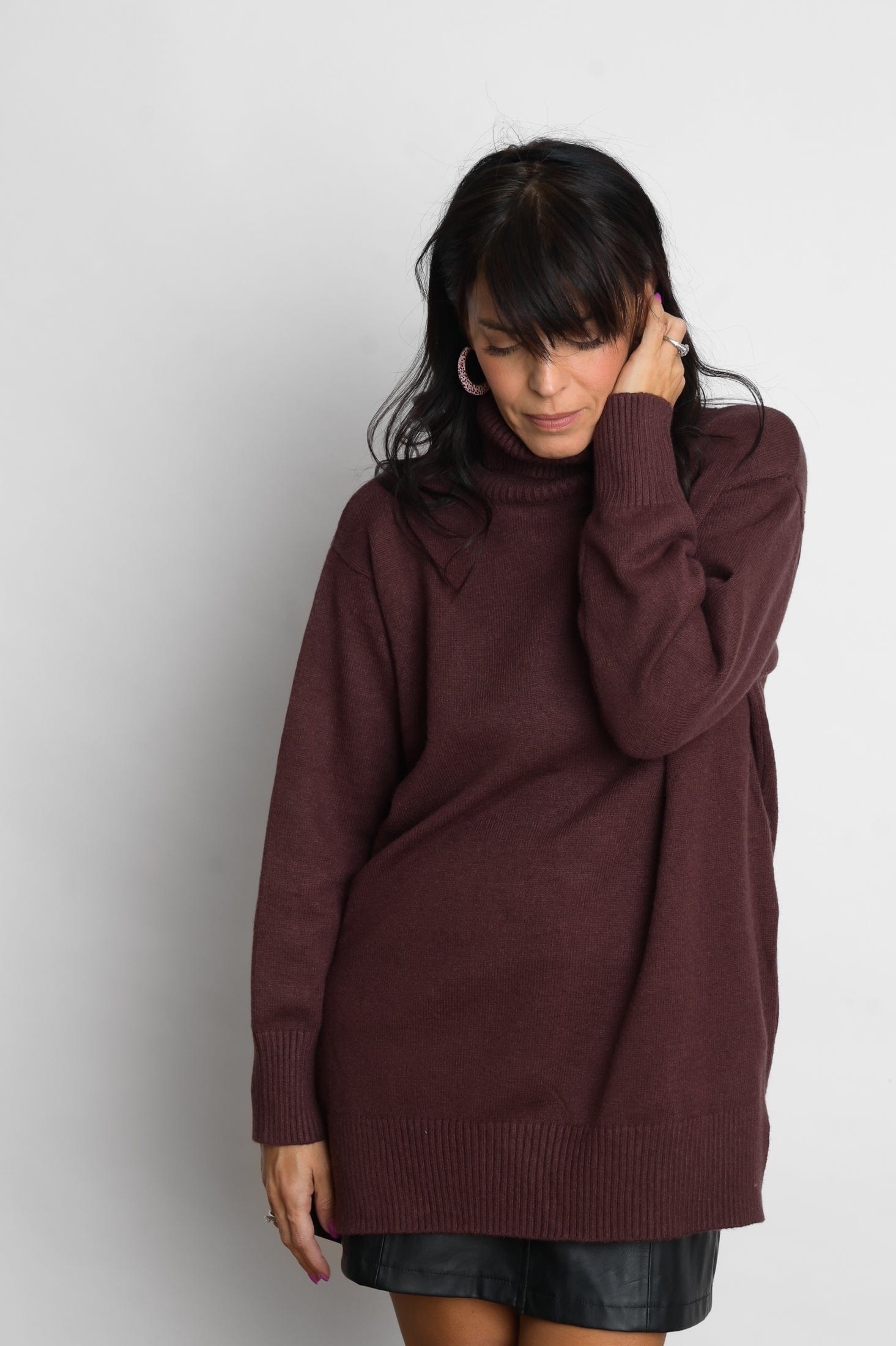 SYMI סריג גולף חום image 5