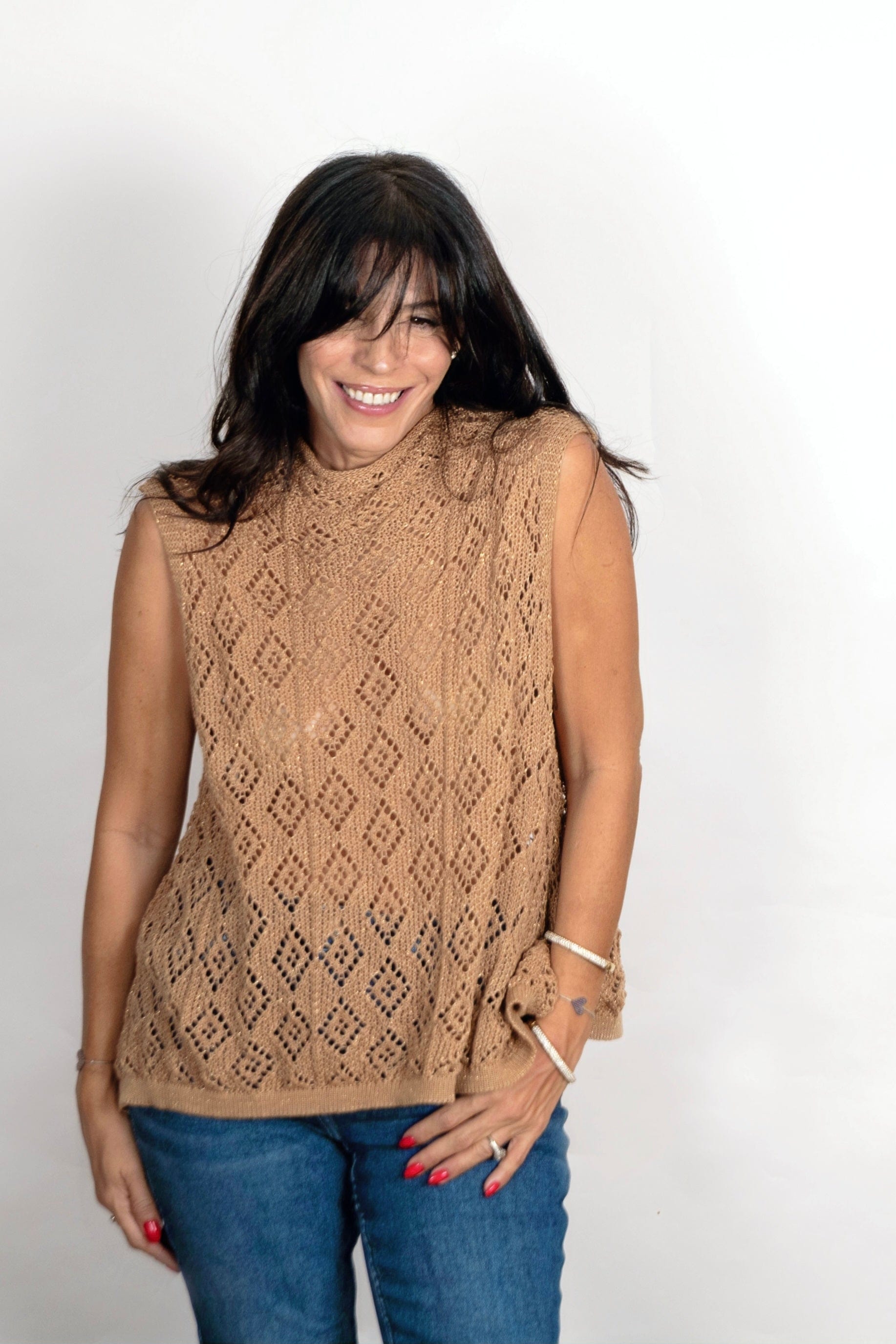 RIHANNA מיני גולף חורים קאמל image 6