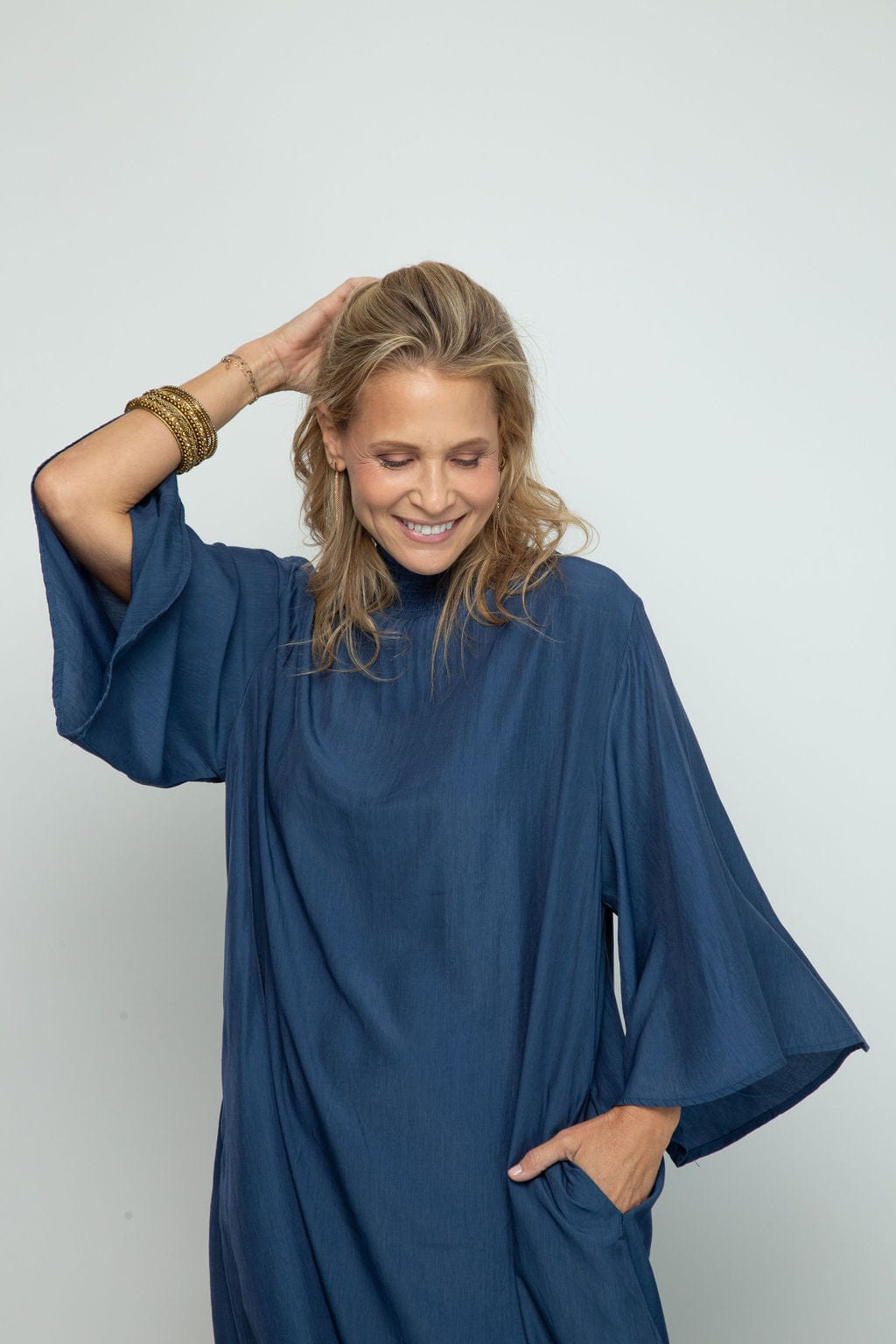 TLTAENA NEW   שמלה כחולה image 4