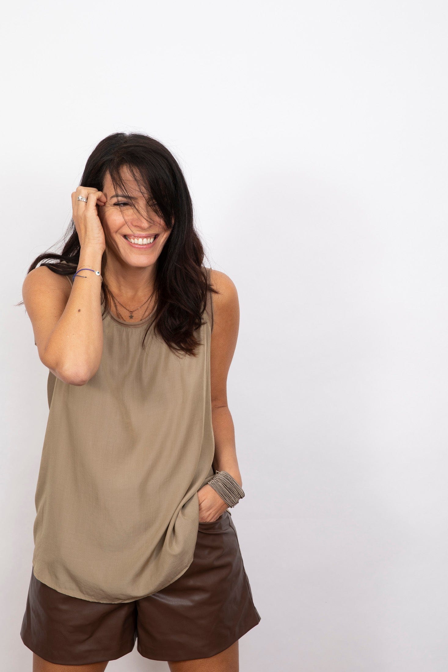 LUNA גופיה חאקי image 9