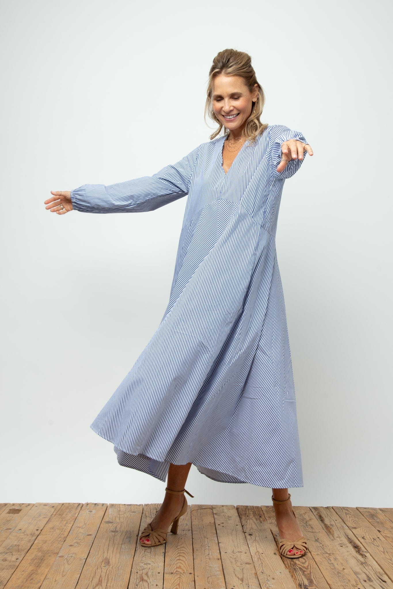 BRAY DRESS    שמלה פסים אוברסייז image 7