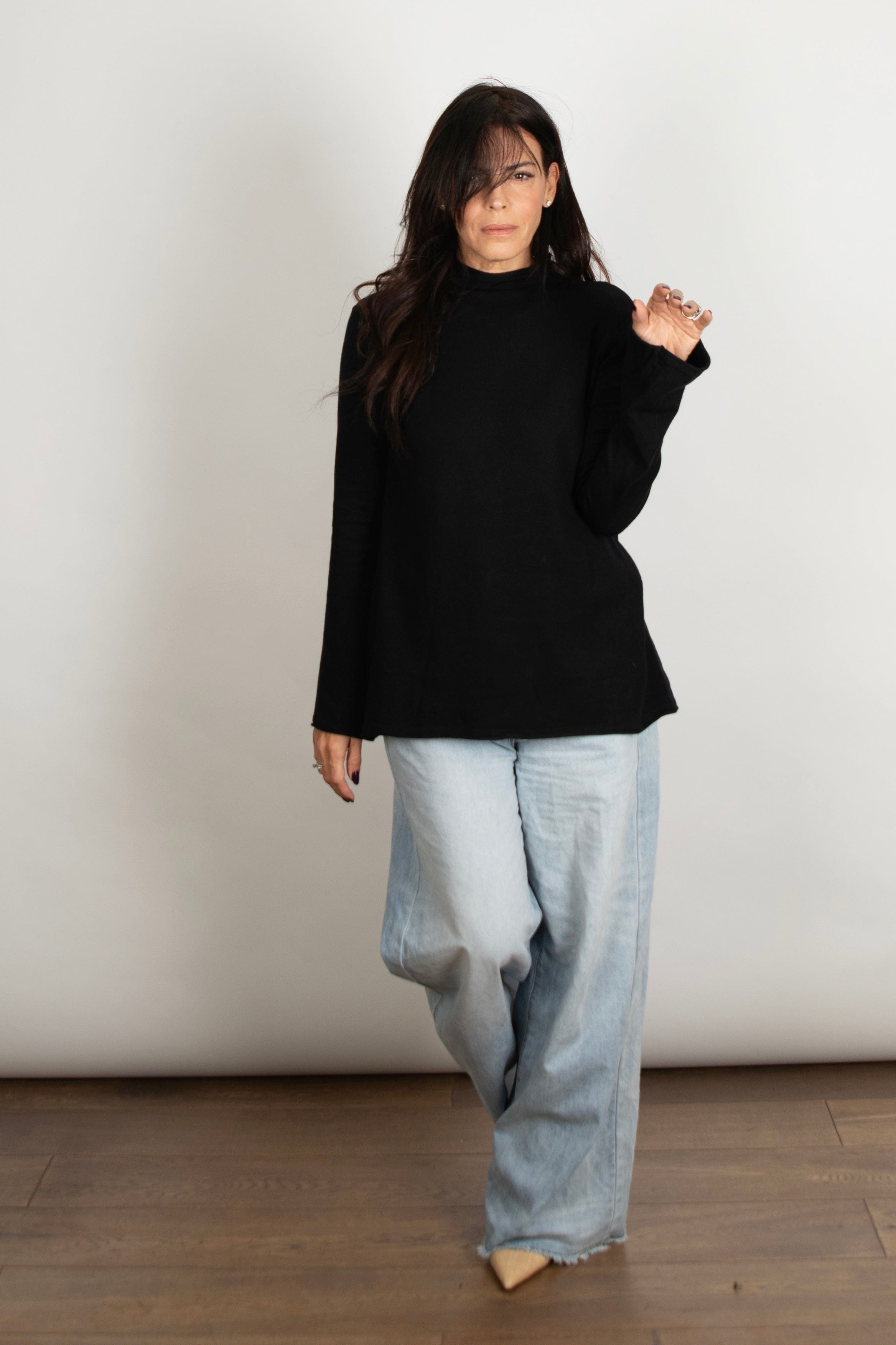 ARETHA סריג מיני גולף שחור image 8