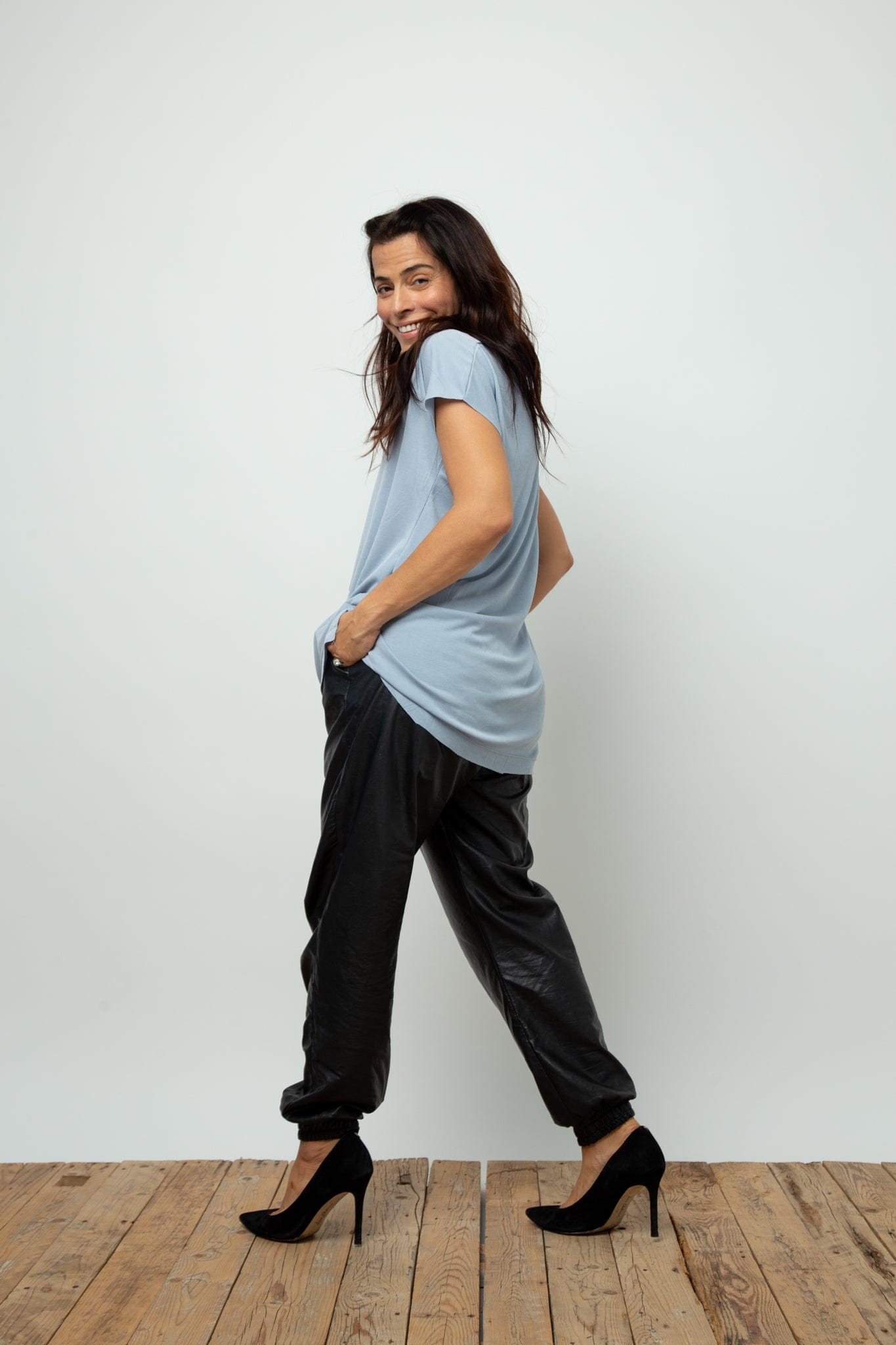 DALLY V חולצה תכלת image 7