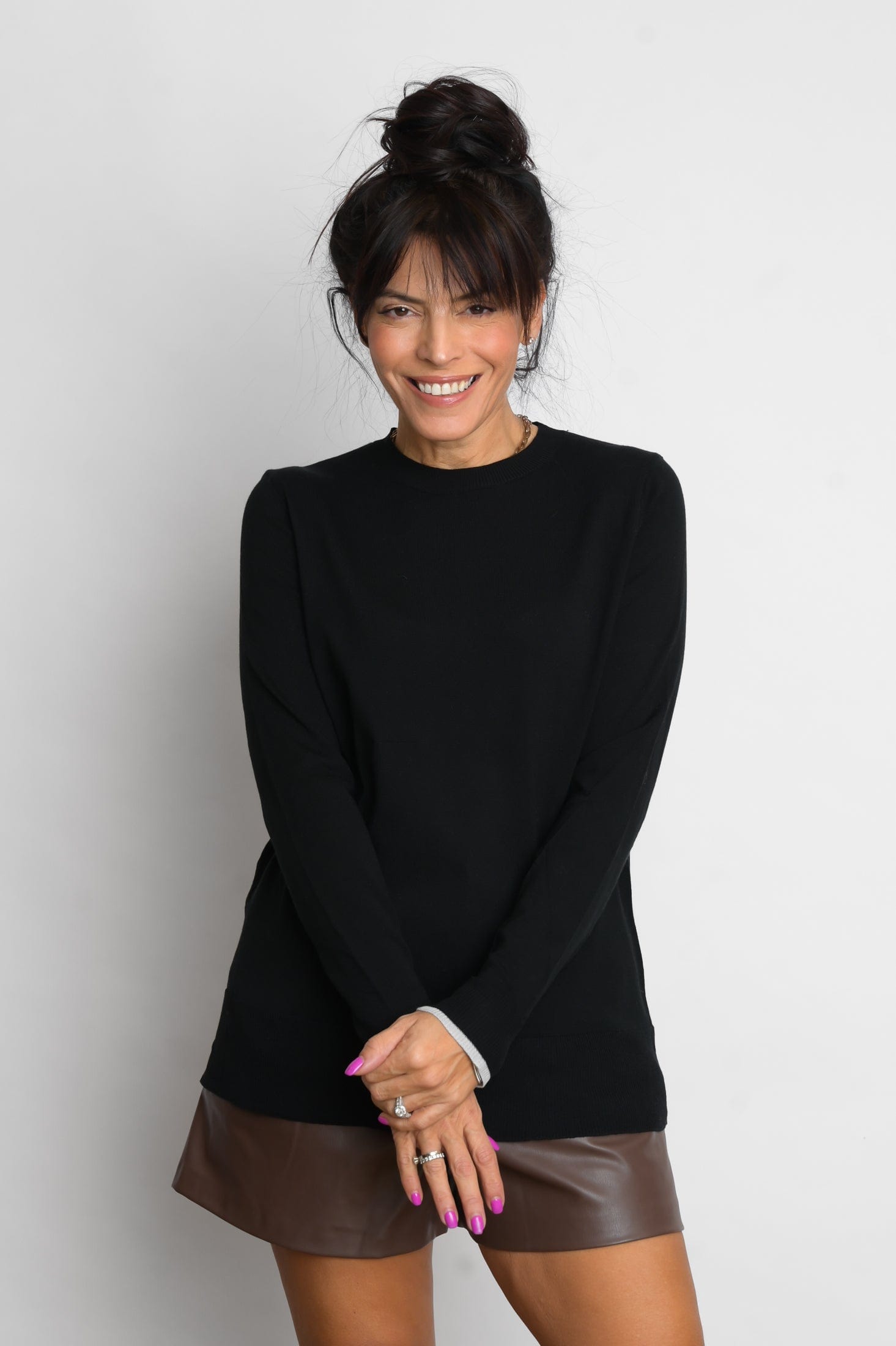 KASOSS  סריג שחור קלאסי image 0