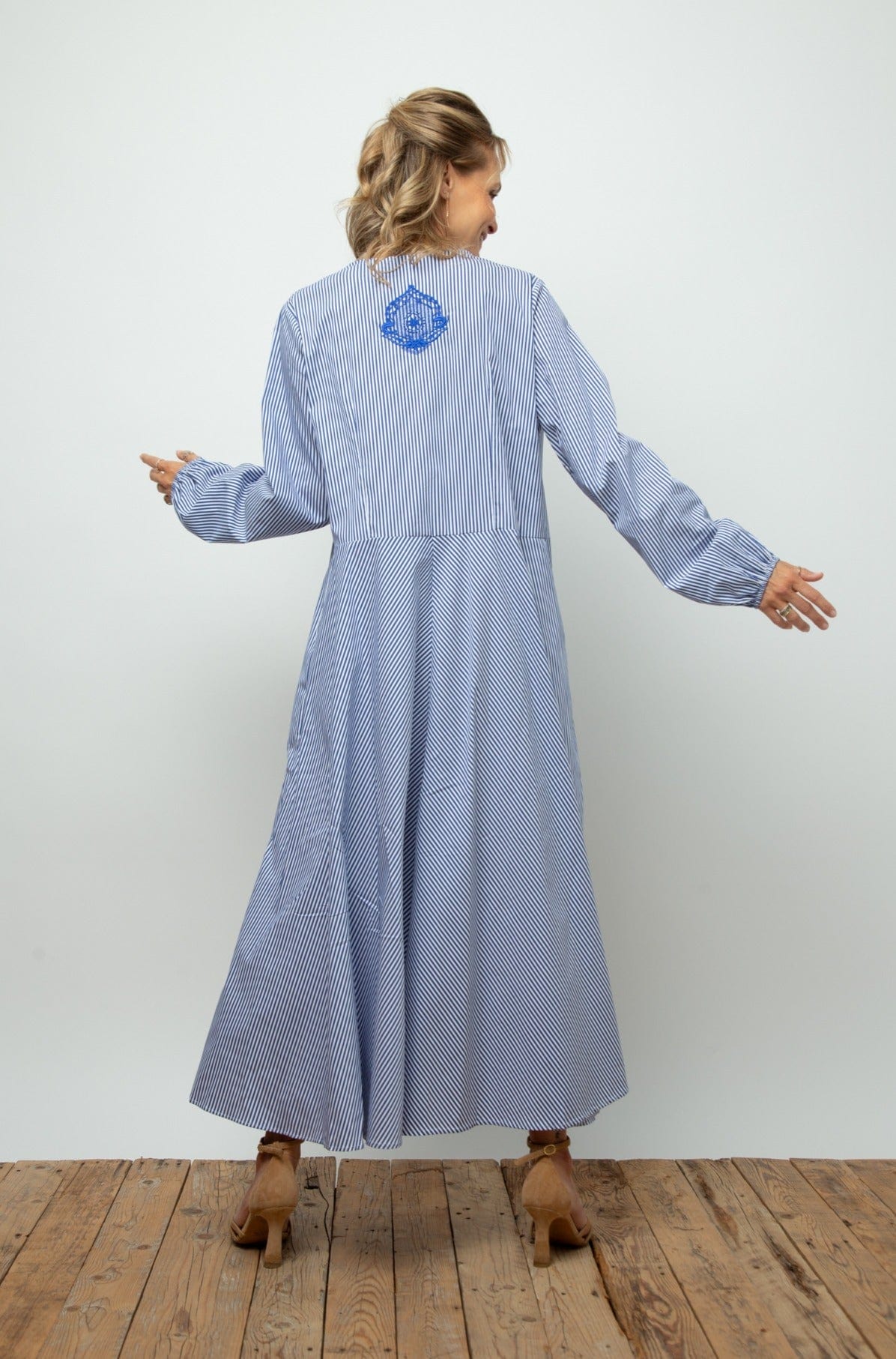 BRAY DRESS    שמלה פסים אוברסייז image 1