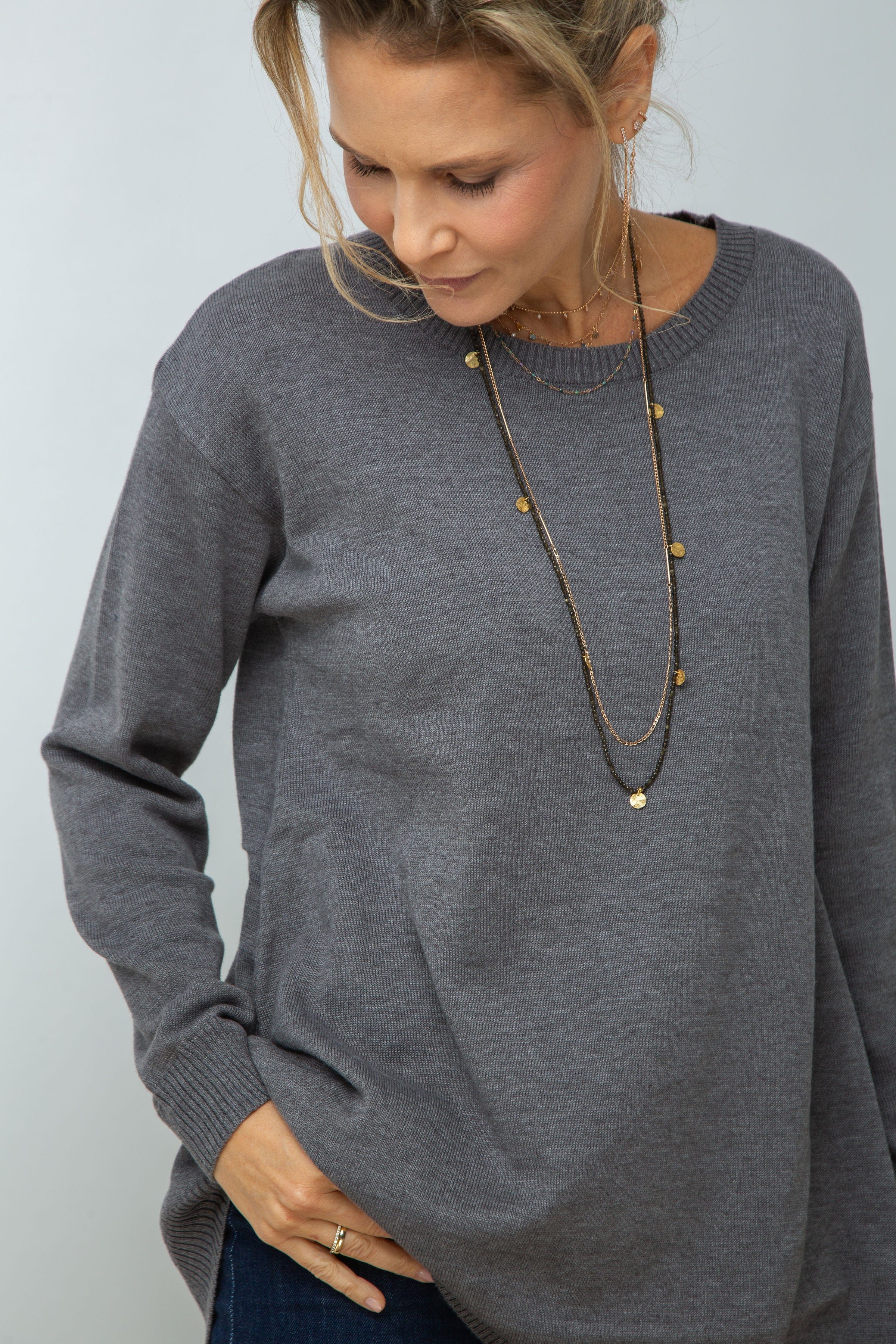 ASPEN סריג אפור image 3