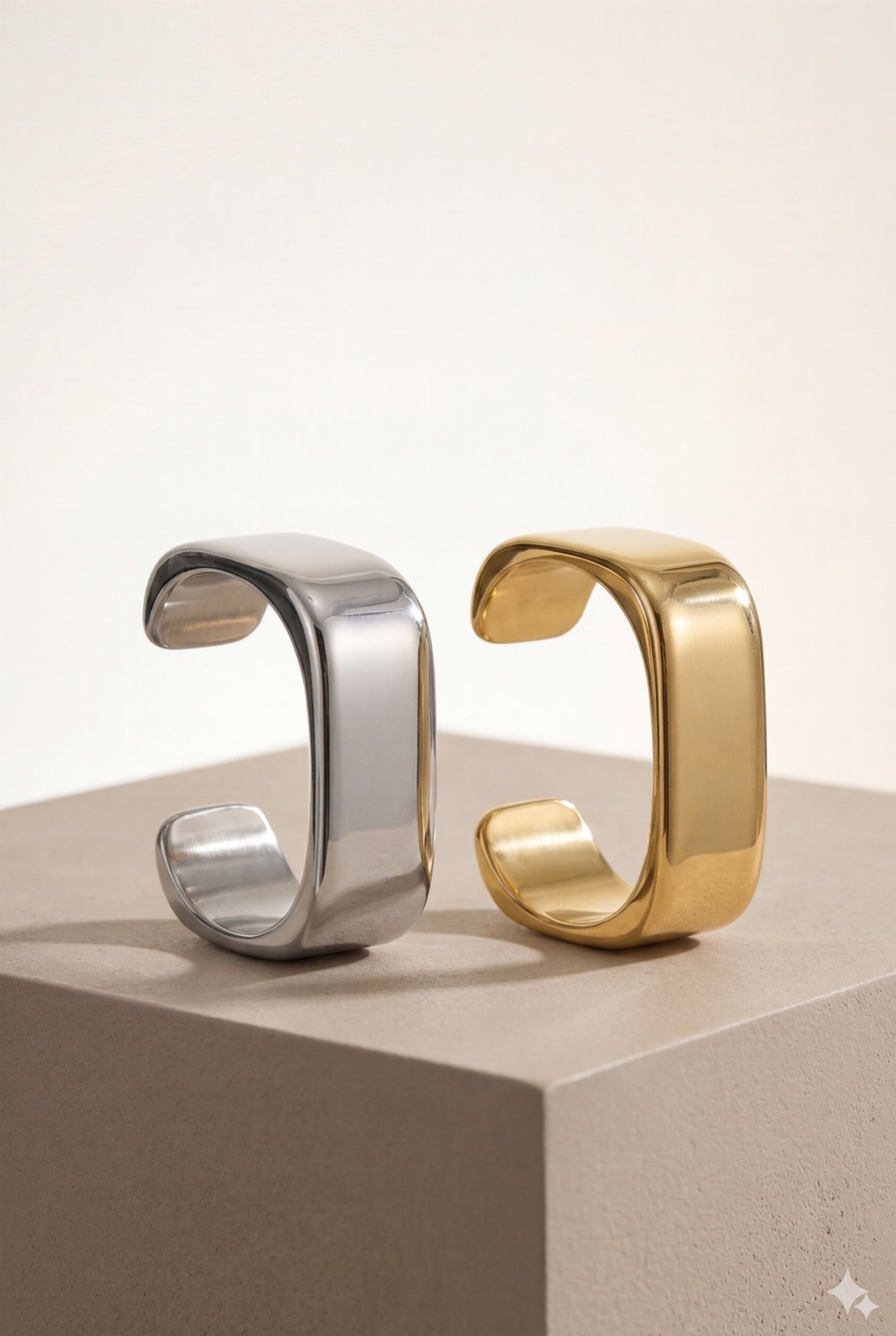 צמיד אקריליק כסוף BRACE