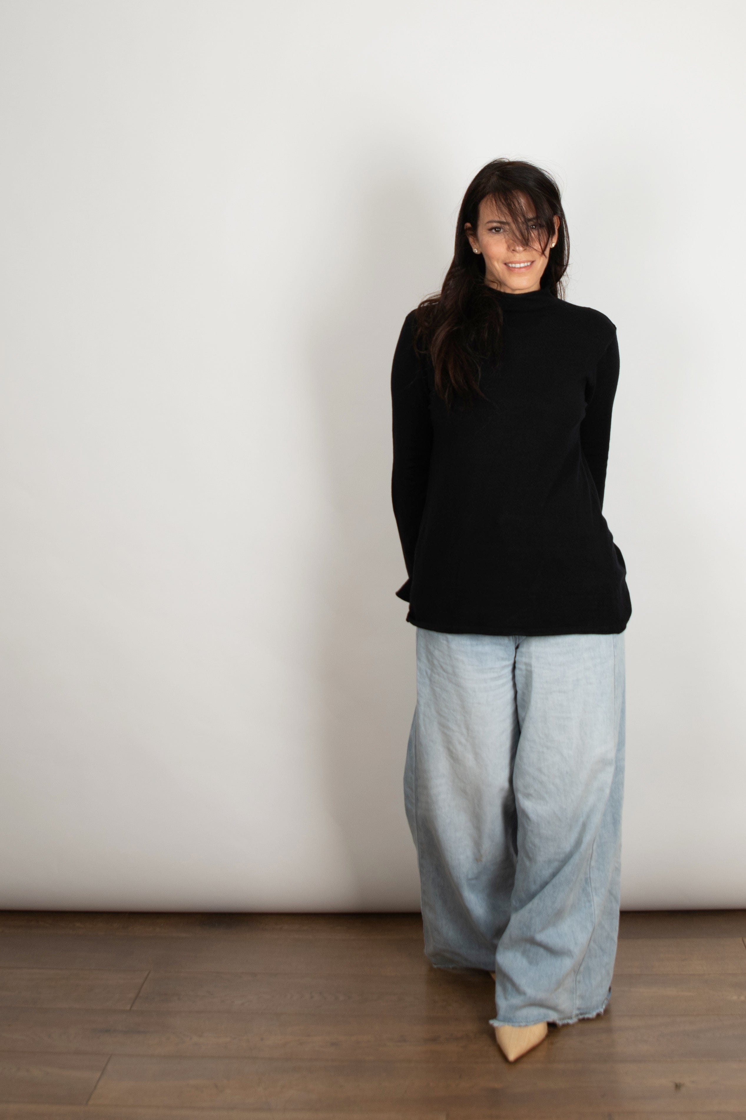 ARETHA סריג מיני גולף שחור image 7