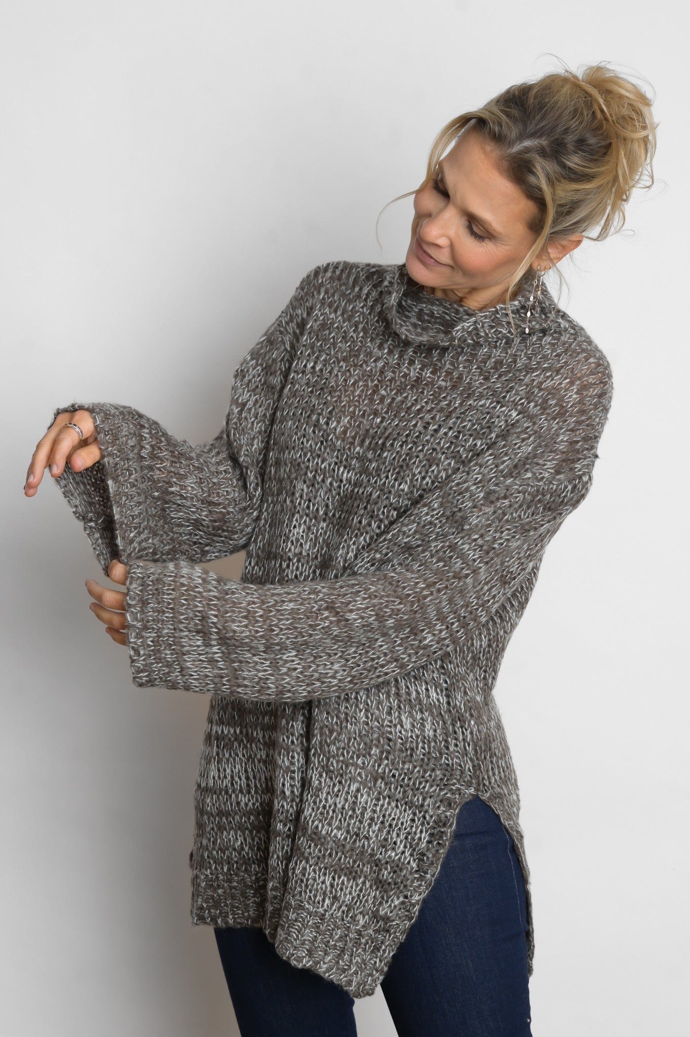 KEA  סריג אוברסייז זיתלבן image 0