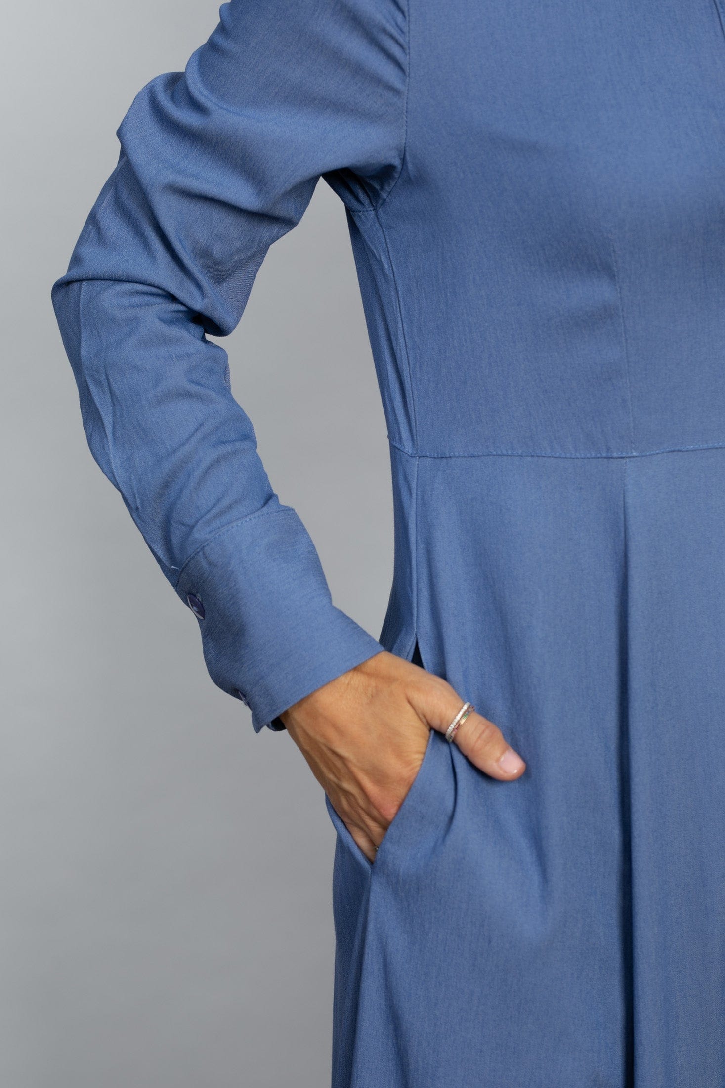 LIMA שמלה מקסי כפתורים image 5