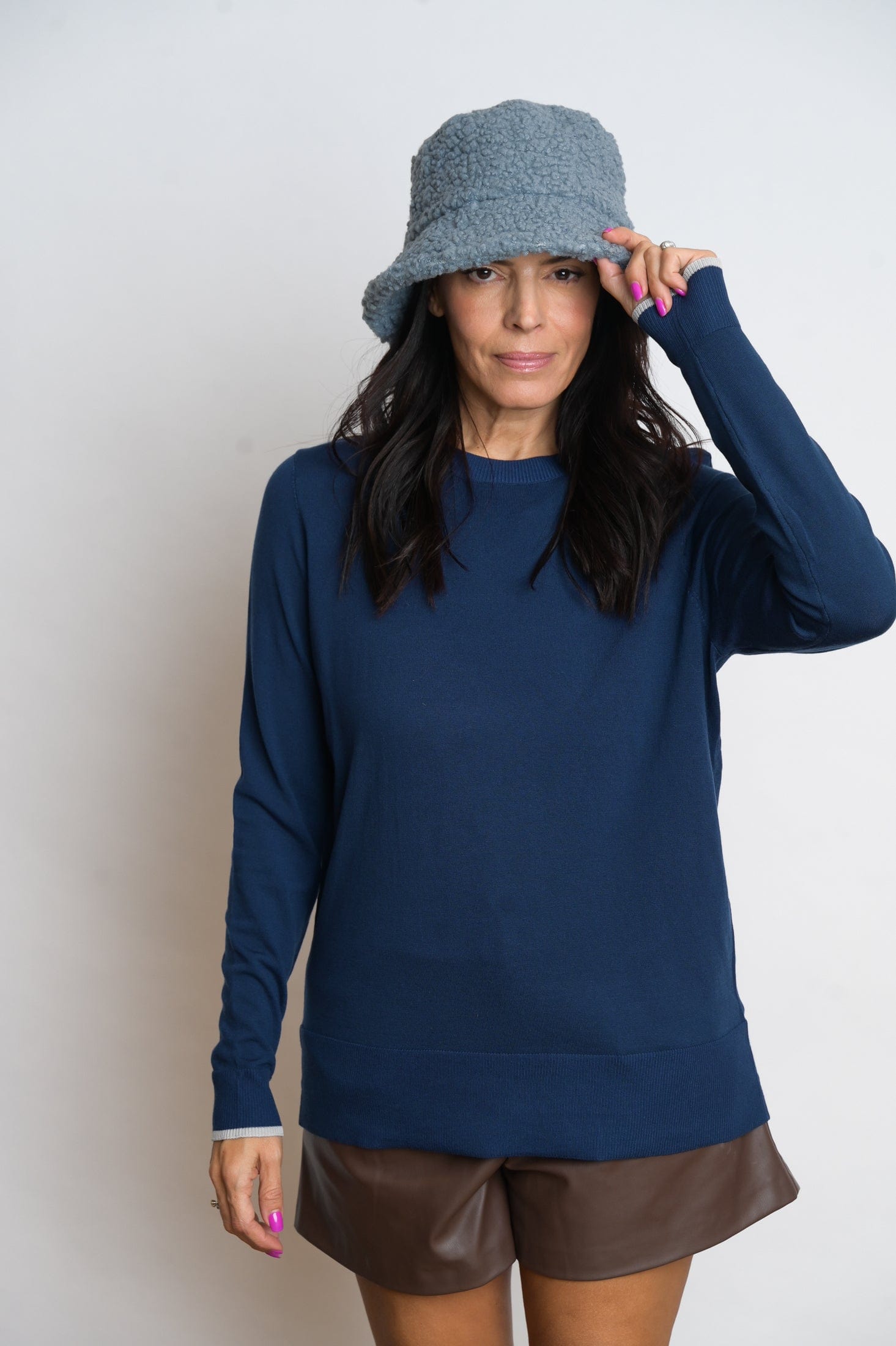 KASOSS  סריג כחול קלאסי image 1