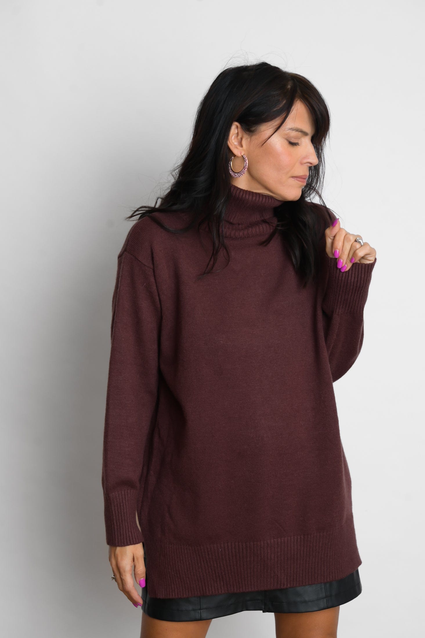 SYMI סריג גולף חום image 7