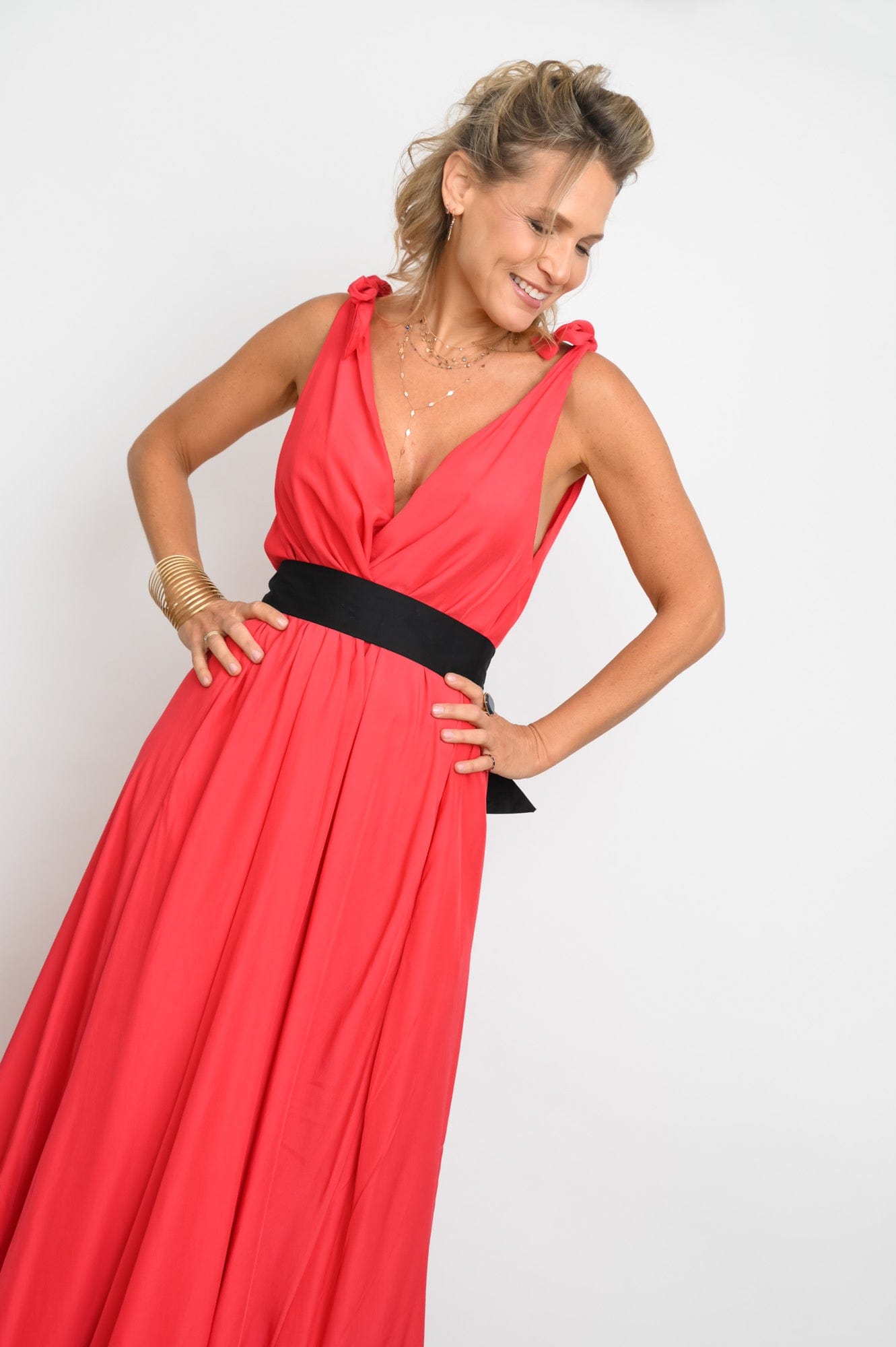 FLY  שמלה כתפיות קשירה image 3