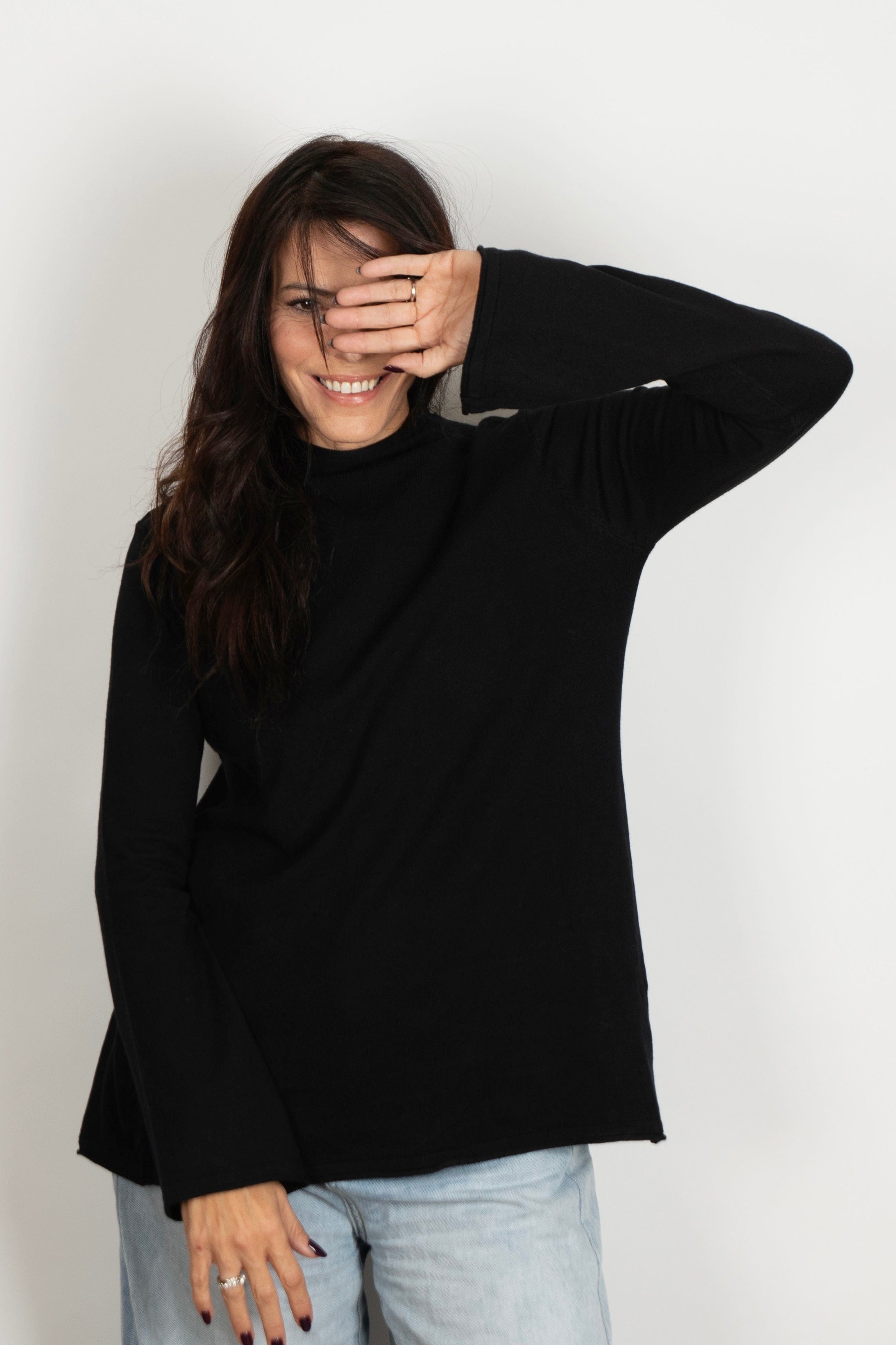 ARETHA סריג מיני גולף שחור image 0