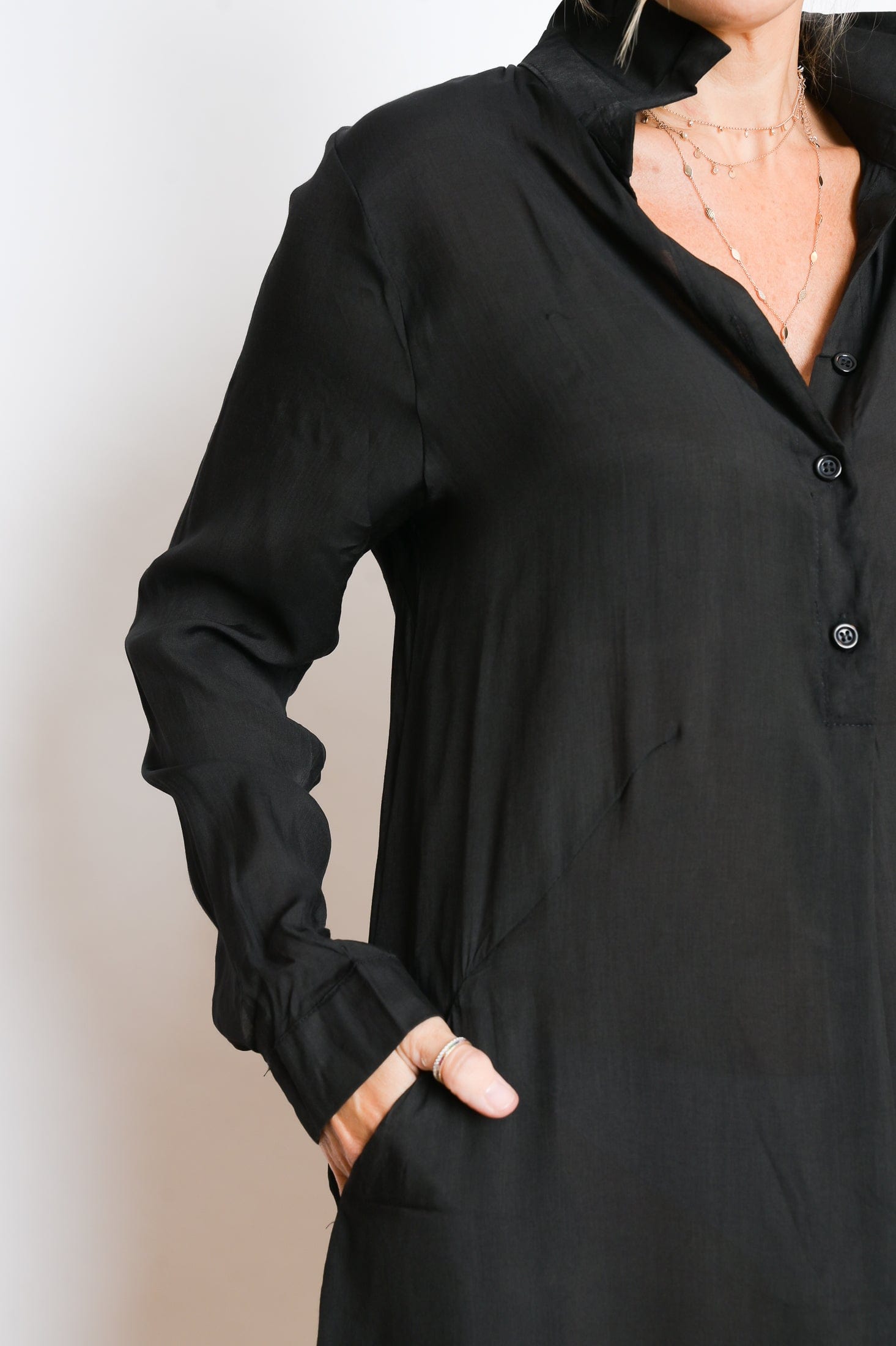 FRITZI שמלה מיני שחורה image 5