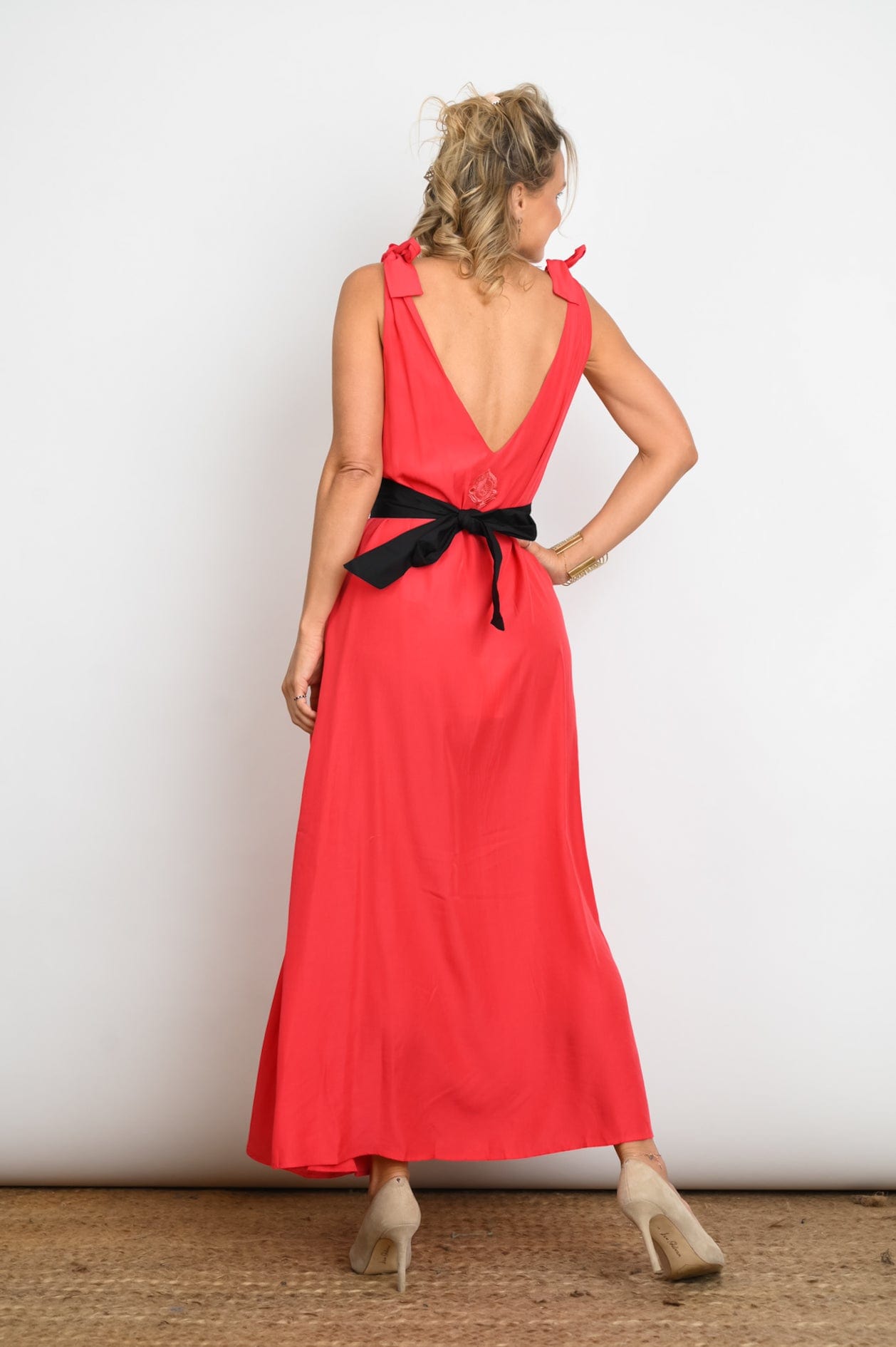 FLY  שמלה כתפיות קשירה image 2