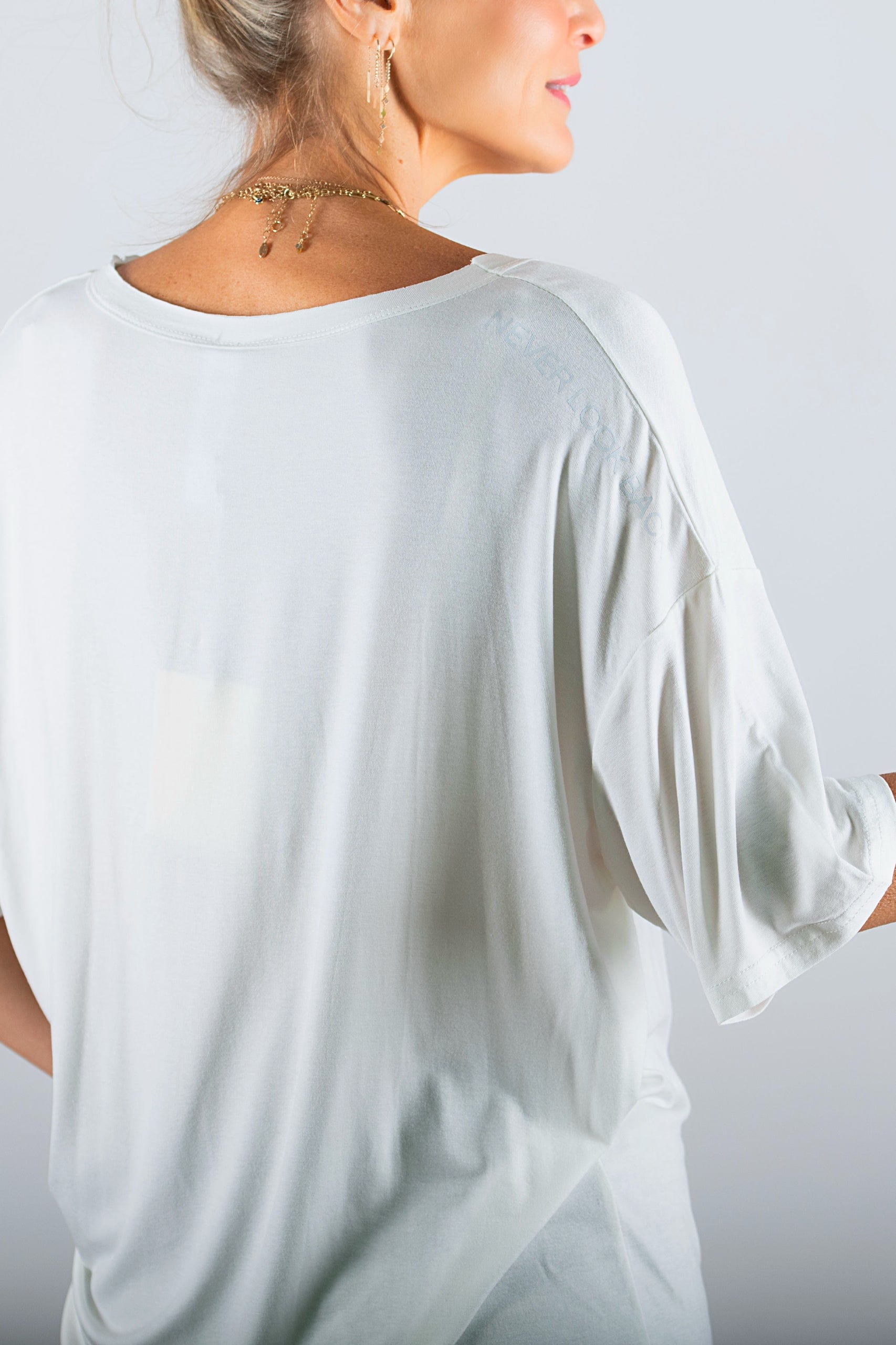 EYAL חולצה יוניסקס לבנה image 3